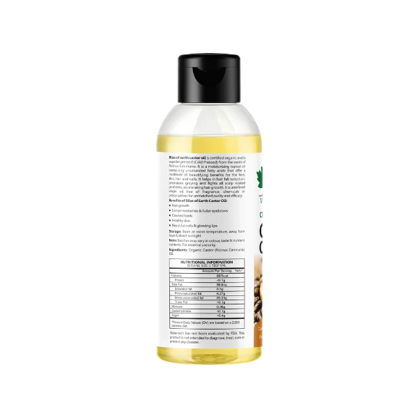 Certified Organic Castor Oil 100 ml - Image 6