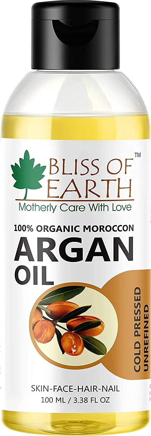 Organic Argan Oil Of Morocco+Natural Sweet Almond Oil (Coldpressed & Unrefined) Extracted From Whole Almond Kernels (2X100ML) - Image 8