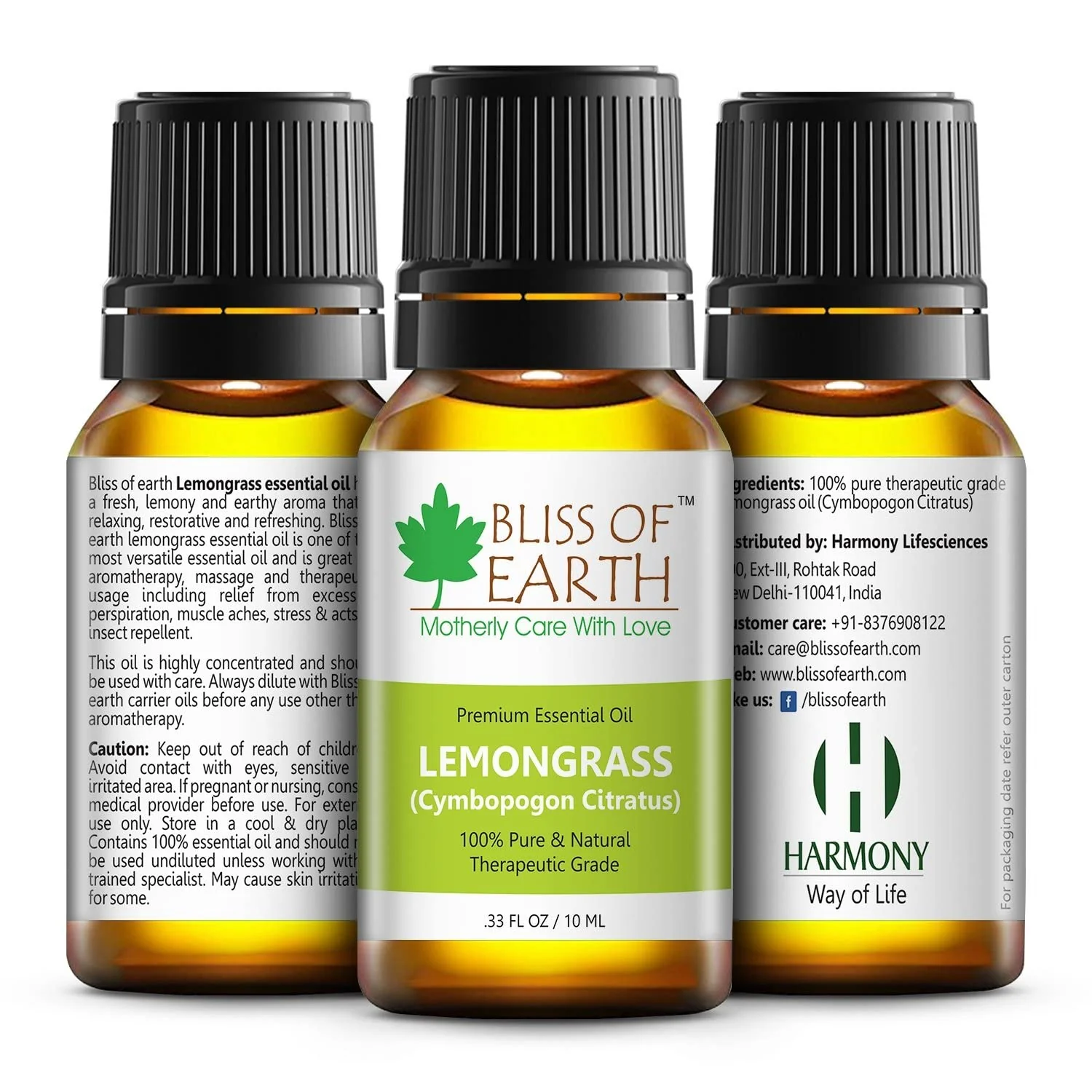 Lavender Essential Oil & Lemongrass Natural Essential oil combo (10ml) therapeutic Grade (pack of 2) - Image 3