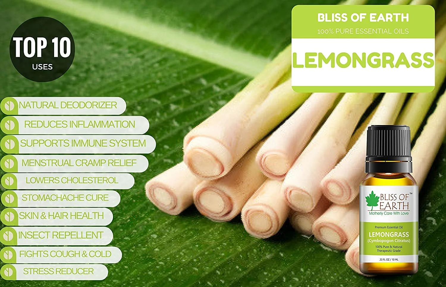 Lavender Essential Oil & Lemongrass Natural Essential oil combo (10ml) therapeutic Grade (pack of 2) - Image 6