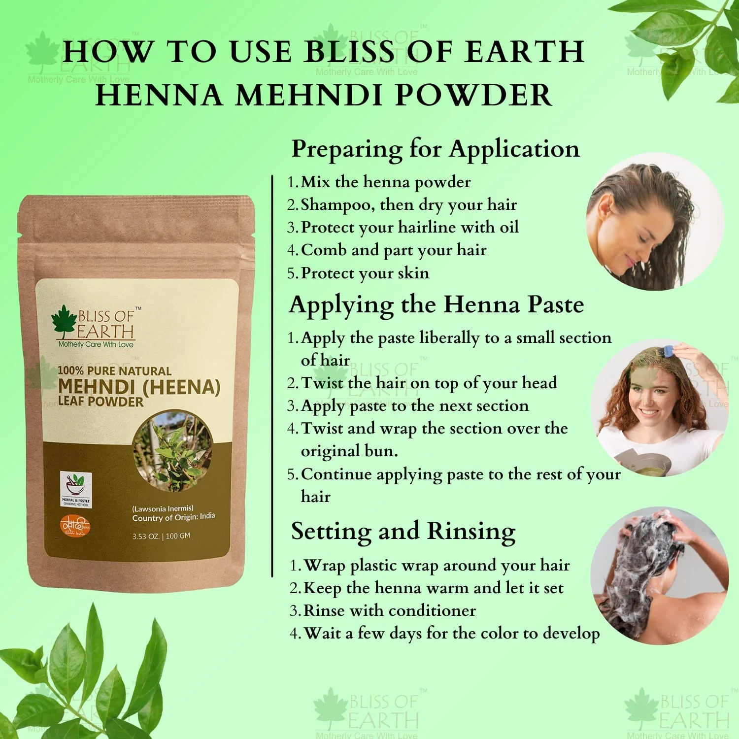 Jatamansi Powder +Henna Mehandi Powder  (Pack of 2x100gm) - Image 7
