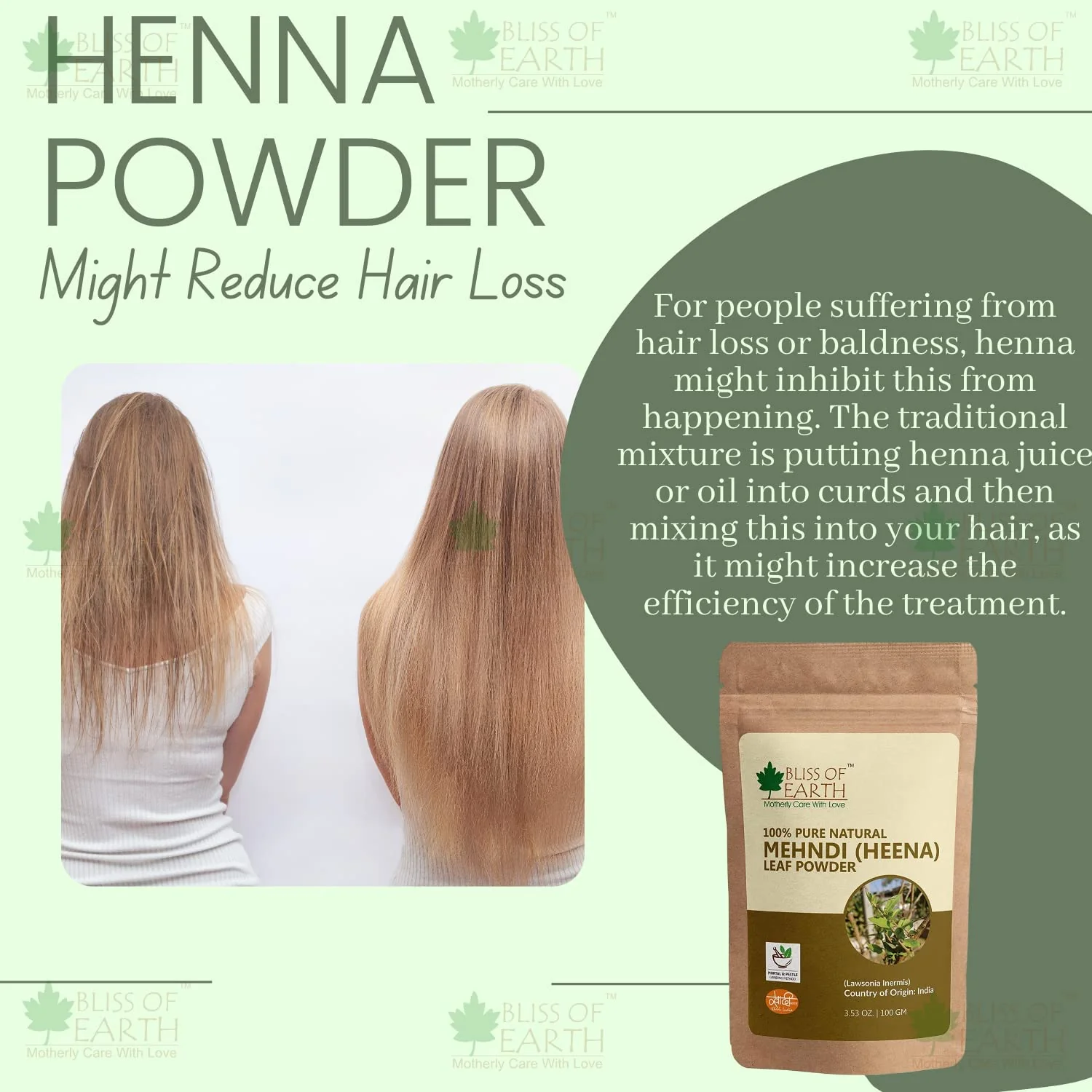 Jatamansi Powder +Henna Mehandi Powder  (Pack of 2x100gm) - Image 8