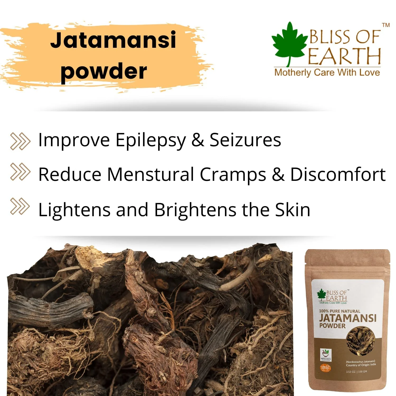 Jatamansi Powder + Rose Petals Powder (Pack of 2x100gm) - Image 4