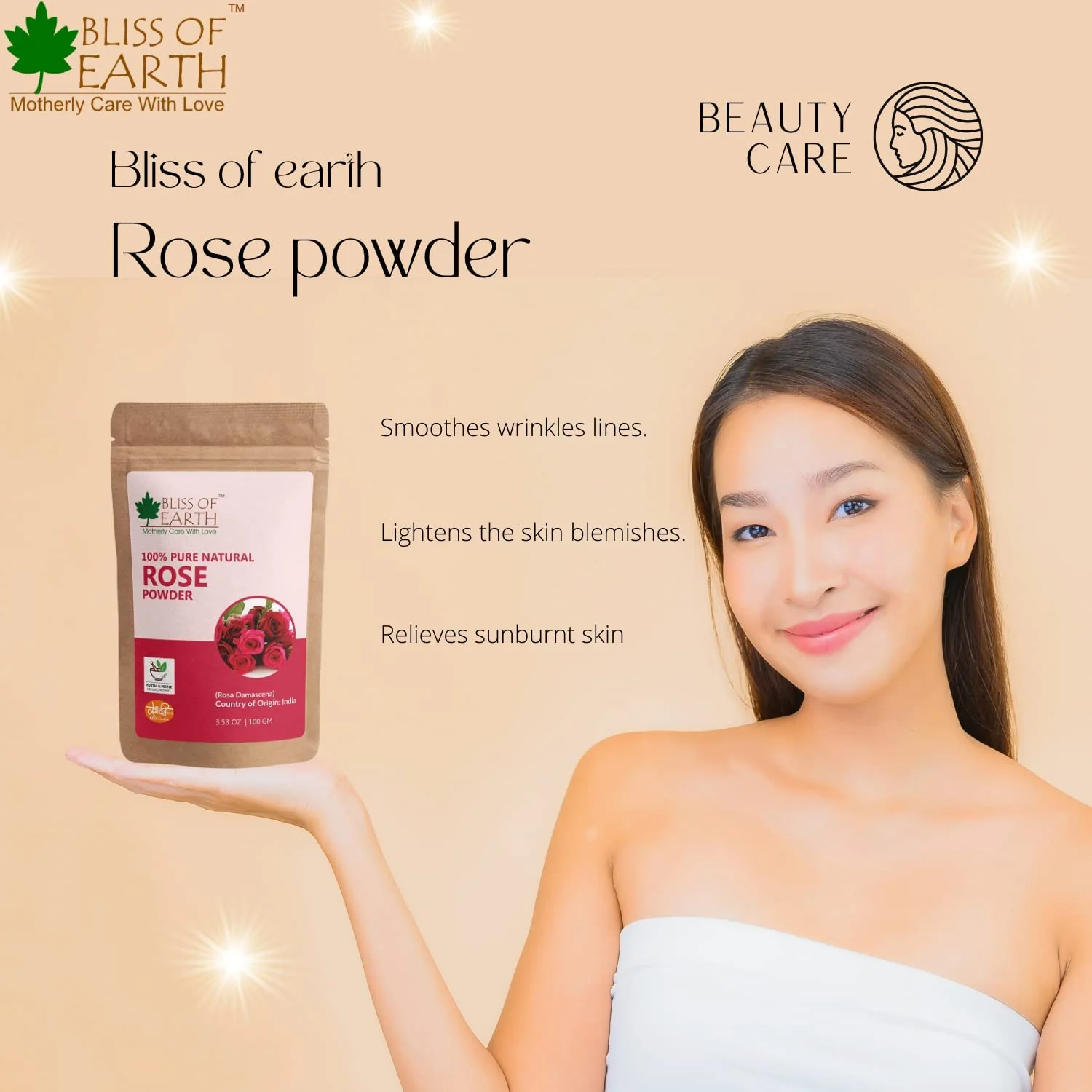 Jatamansi Powder + Rose Petals Powder (Pack of 2x100gm) - Image 6