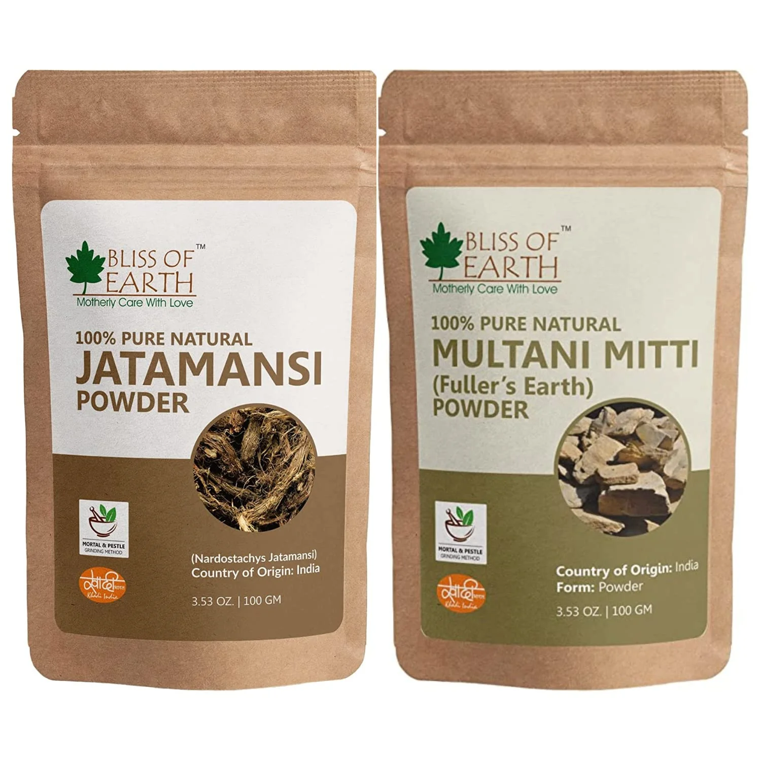 Jatamansi Powder + Multani Mitti Powder (pack of 2x100gm)