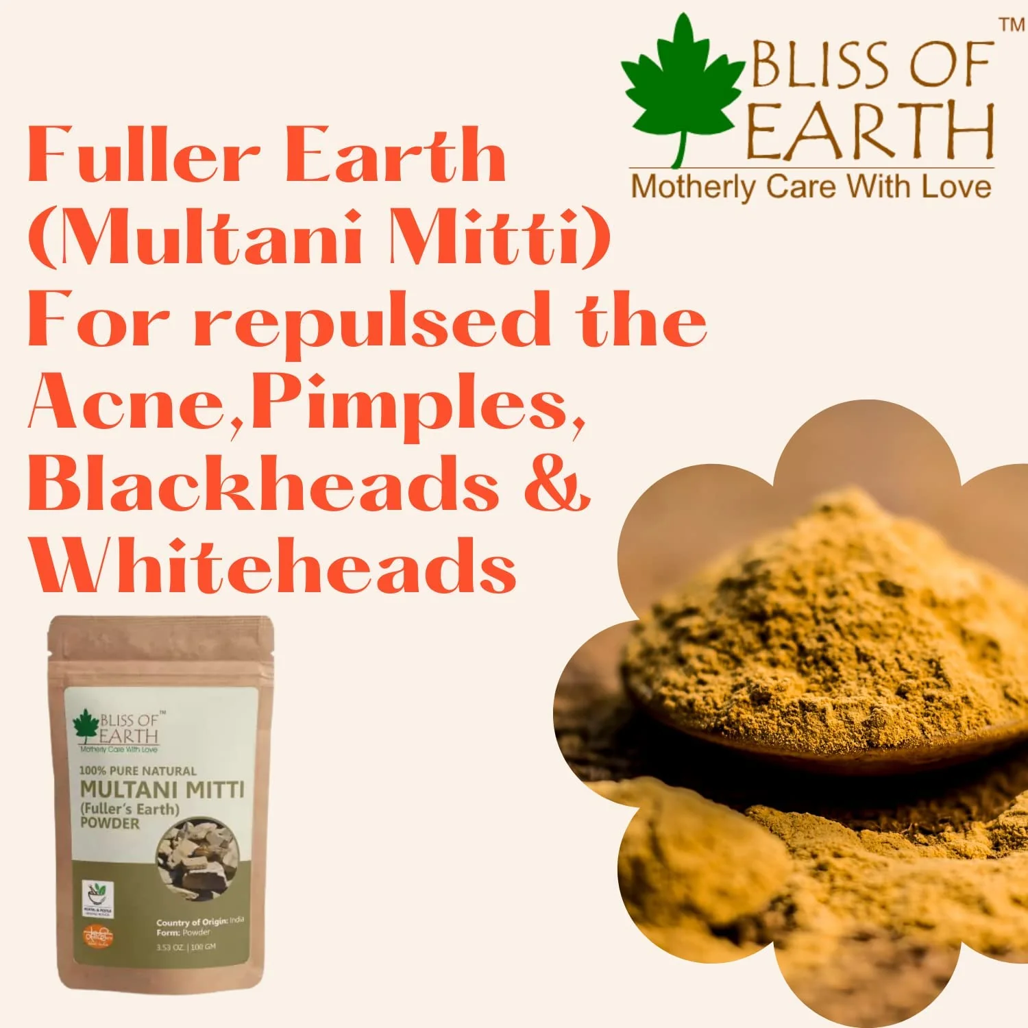 Jatamansi Powder + Multani Mitti Powder (pack of 2x100gm) - Image 7