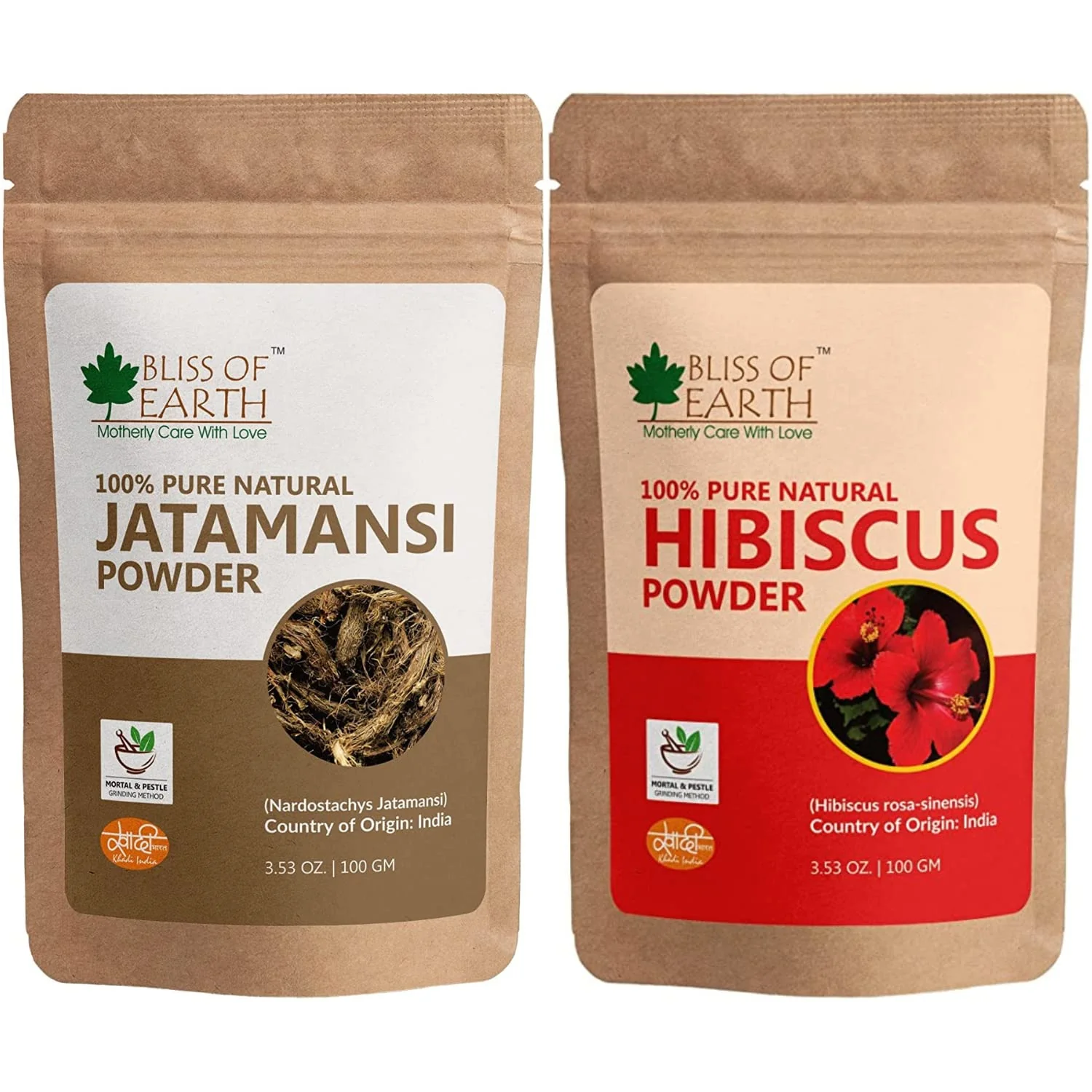 Jatamansi Powder + Hibiscus Powder (PACK OF 2x100gm)