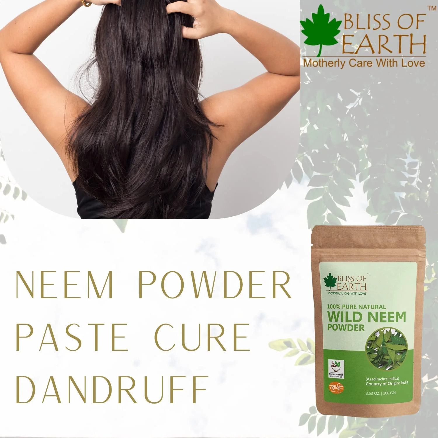 Jatamansi Powder + Neem Leaves Powder (Pack of 2x100gm) - Image 6