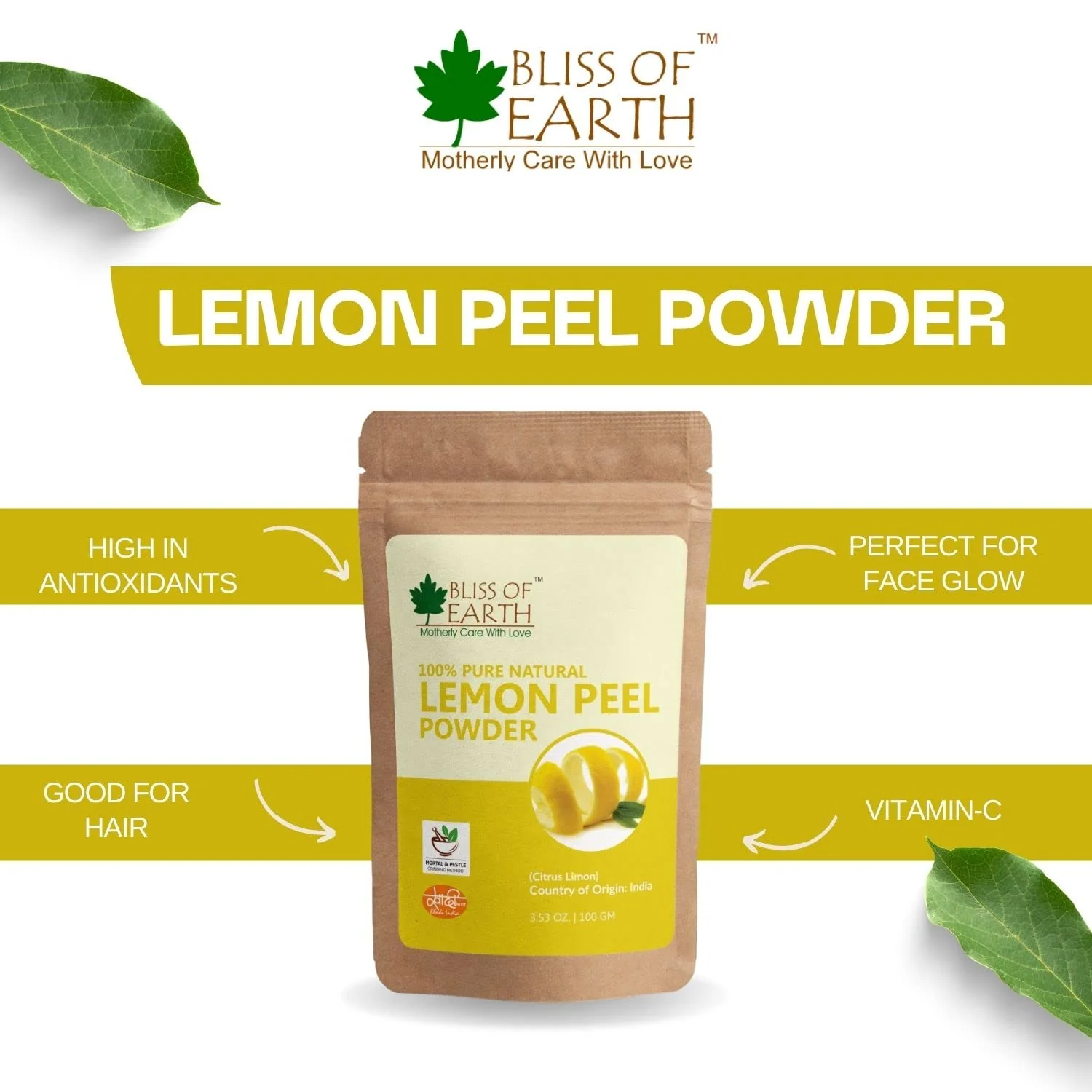 Jatamansi Powder + Lemon Peel Powder (Pack of 2x100gm) - Image 3