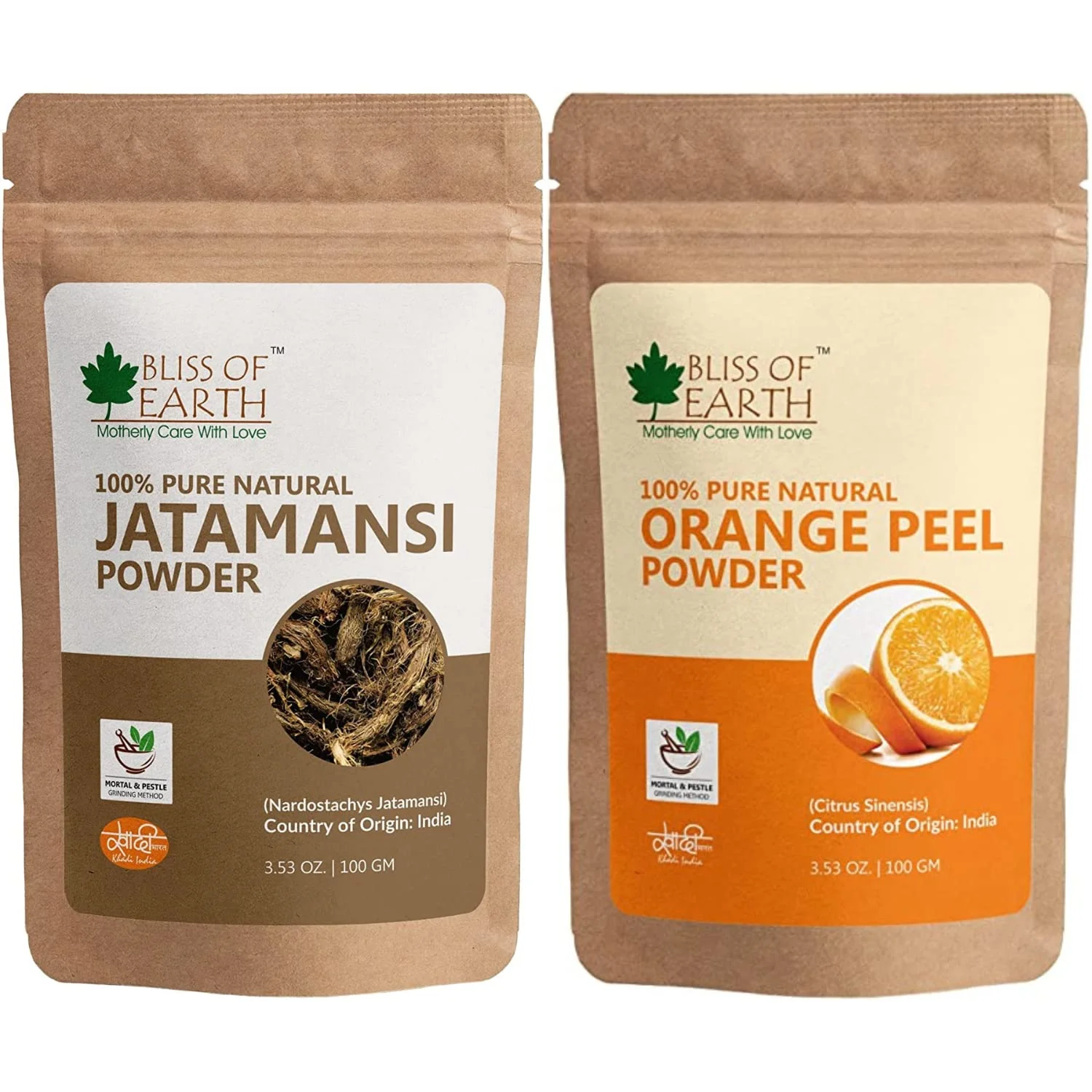 Jatamansi Powder + Orange Peel Powder (Pack of 2x100gm)