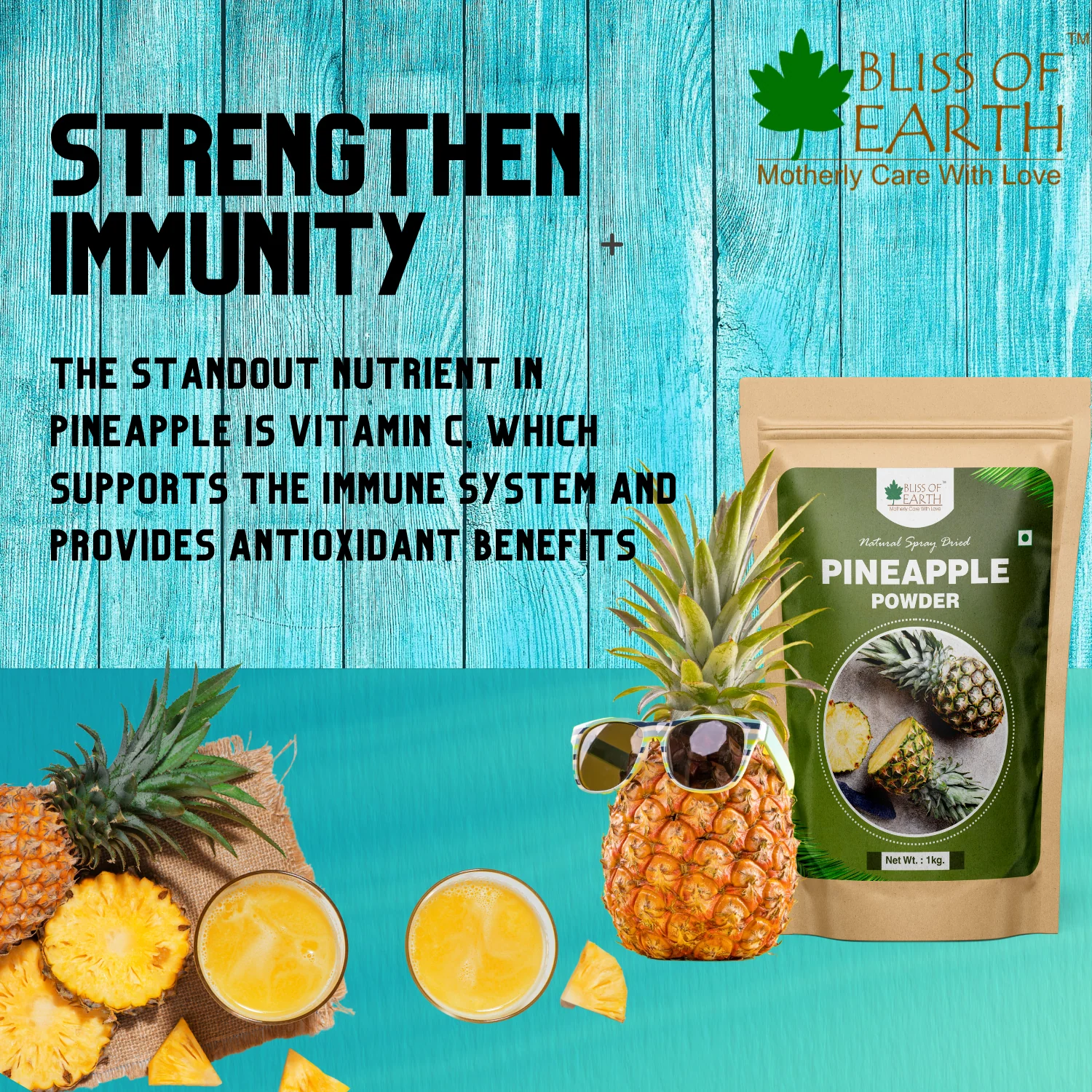 Pineapple powder natural spray dried 1kg - Image 4