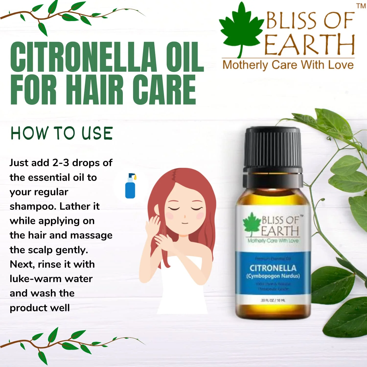 Bliss of earth 100% Pure Lavender Essential Oil & Citronella Natural Essential oil combo (10ml) therapeutic Grade (pack of 2) - Image 3