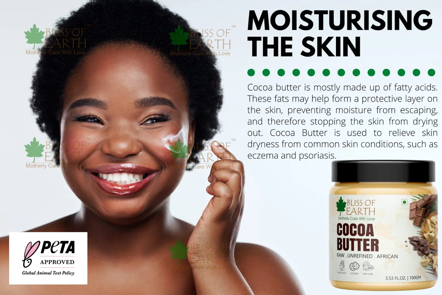 Pure Organic Shea Butter & Cocoa Butter  2X100GM - Image 3