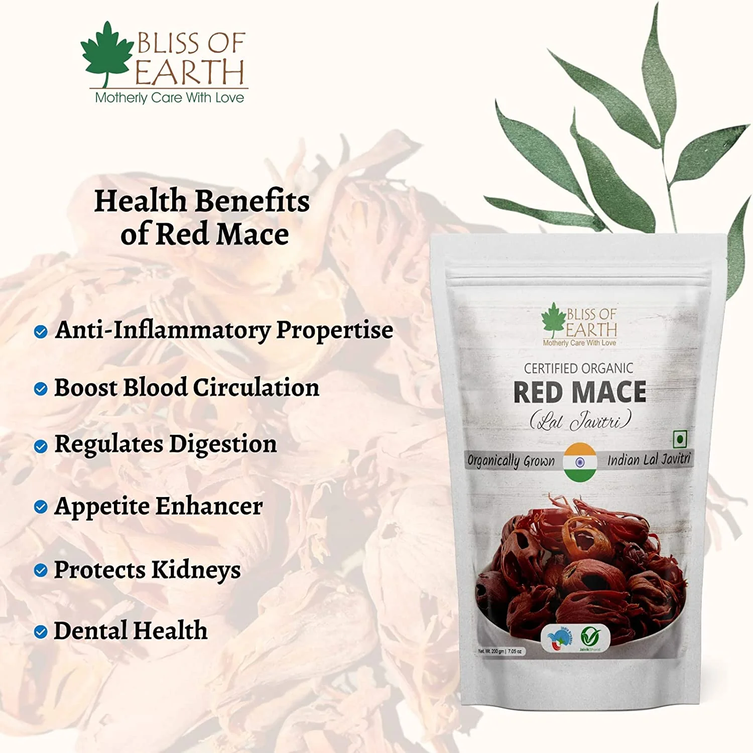 Lal Javitri Red Mace 200gm - Image 3