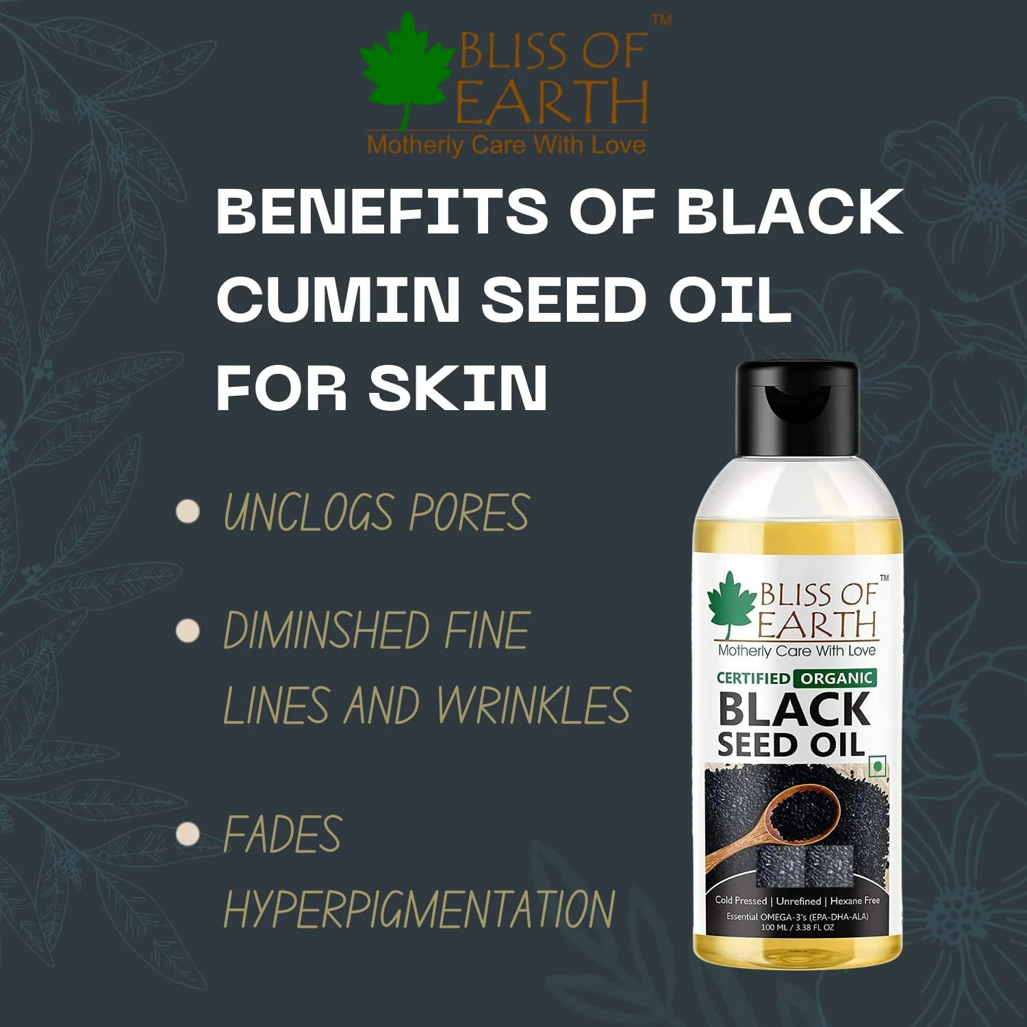 Black Seed Oil + Jojoba Oil Coldpressed & Unrefined (Pack of 2x100ml) - Image 3