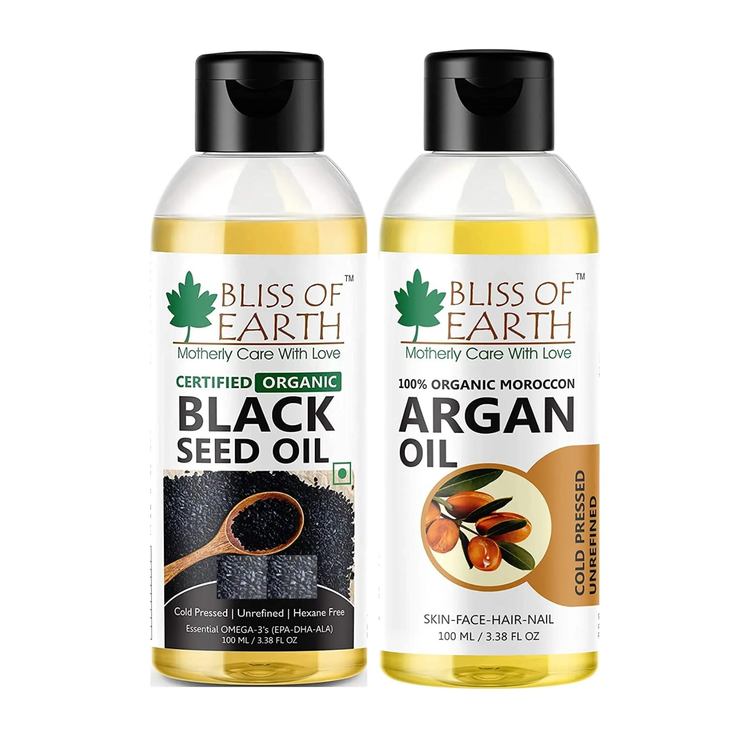 Black Seed Oil + Argan Oil (Pack of 2x100ml)
