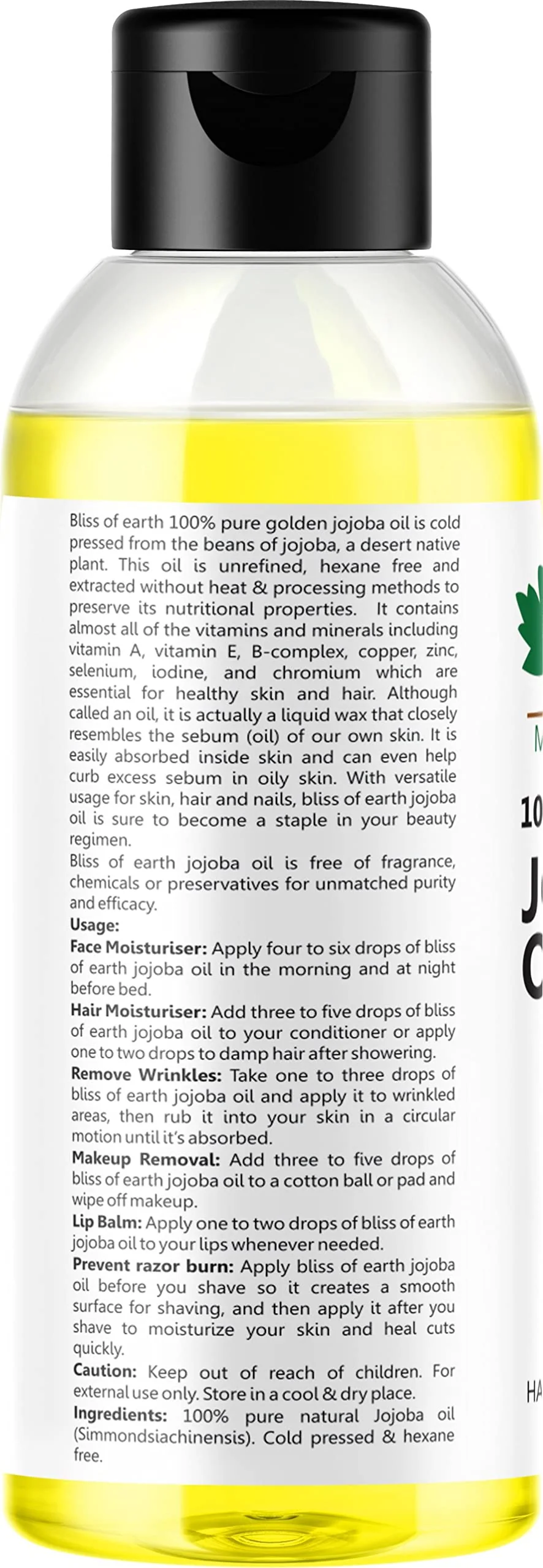 Mustard Oil + Jojoba Oil Cold Pressed & Unrefined (Pack of 2x100ml) - Image 6