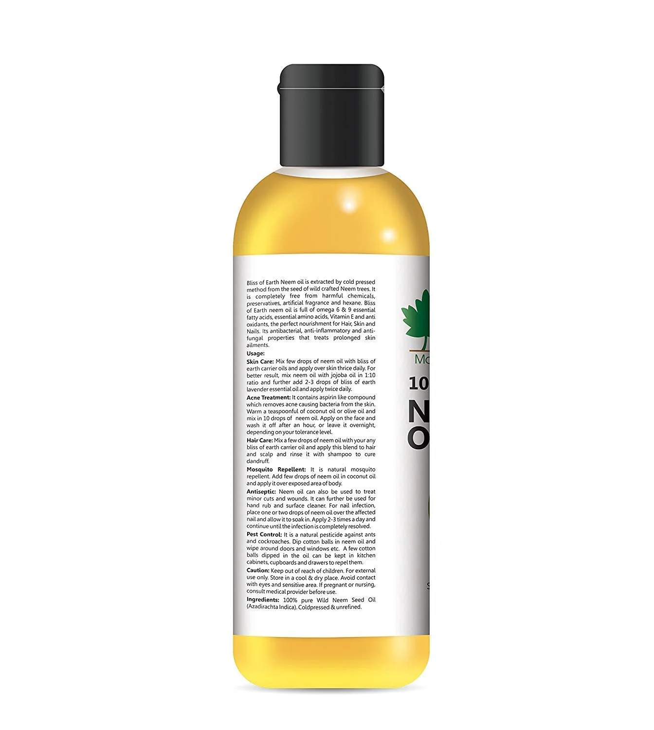 Mustard Oil + Wild Crafted Neem Oil Cold Pressed & Unrefined (Pack of 2x100ml) - Image 6
