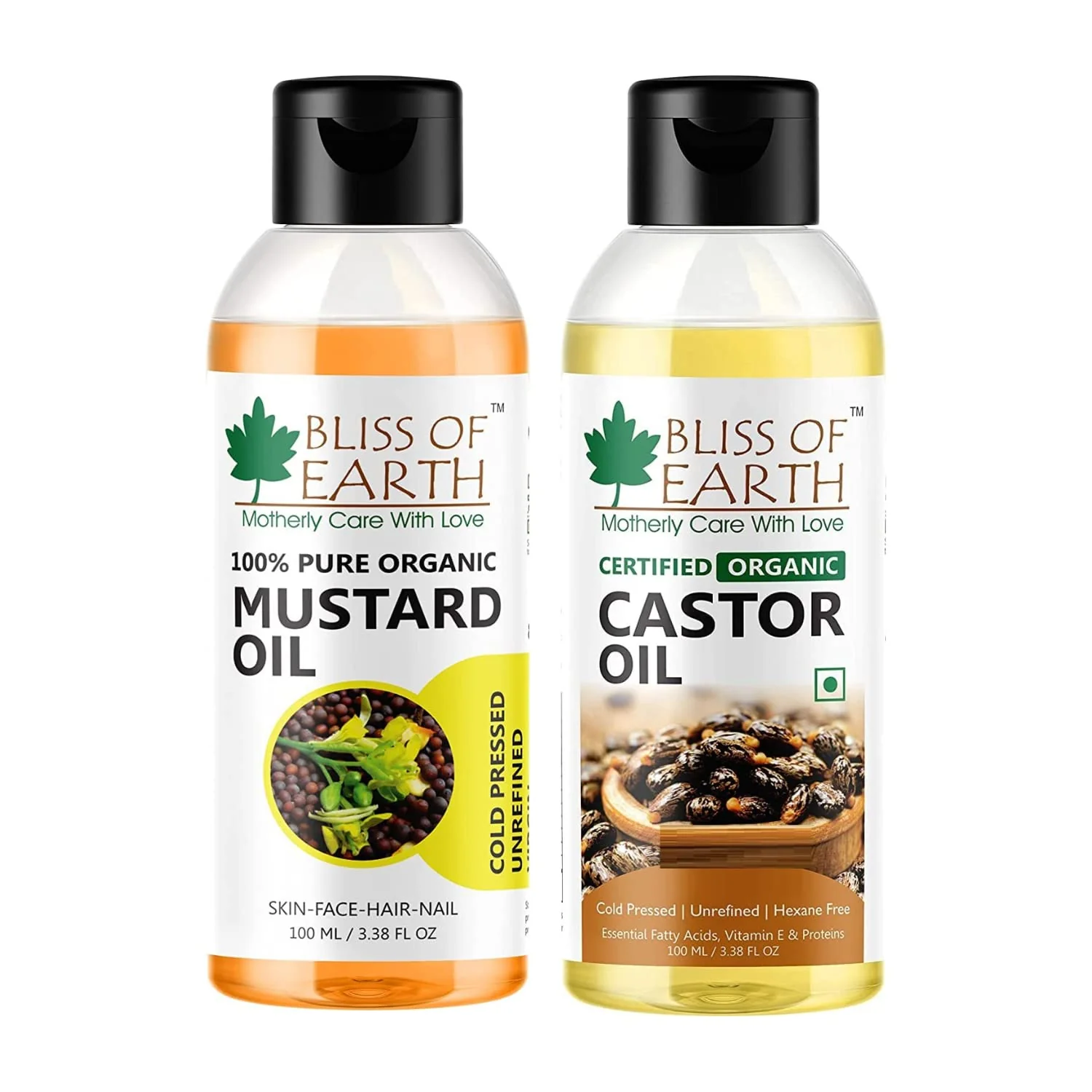 Certified Organic Mustard Oil & Castor Oil 100ml
