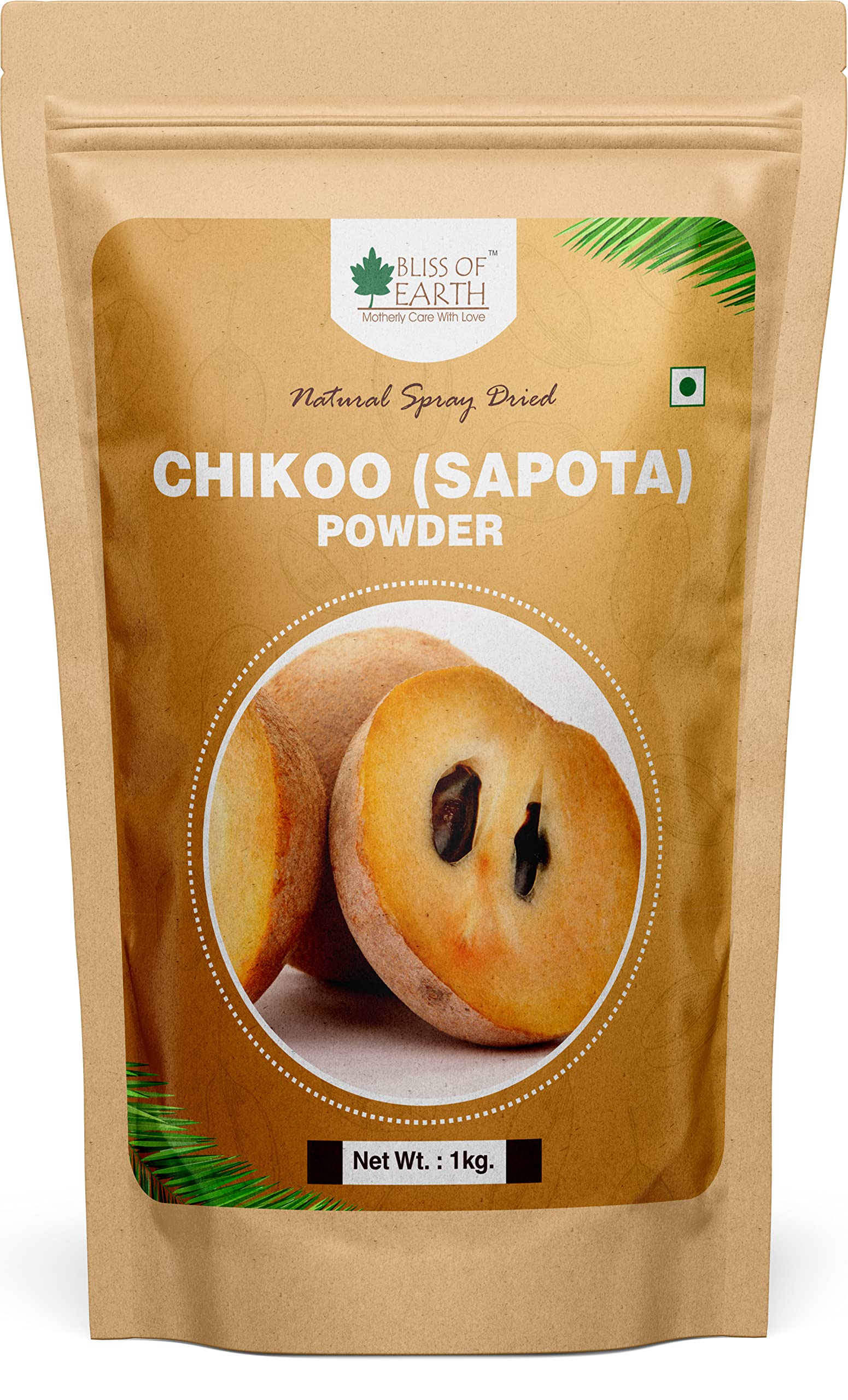 Chikoo (Sapota) Powder & Coconut Milk Powder Natural Spray Dried  1kg (Pack of 2) - Image 2