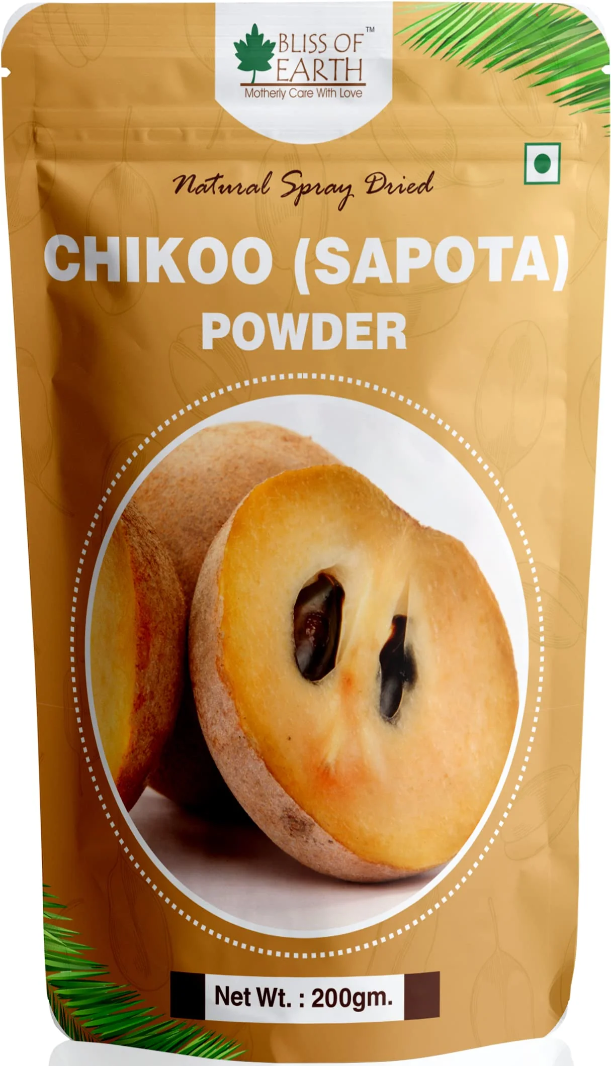 Chikoo (Sapota) Powder + Strawberry Powder Natural Spray Dried 200gm (Pack of 2) - Image 2