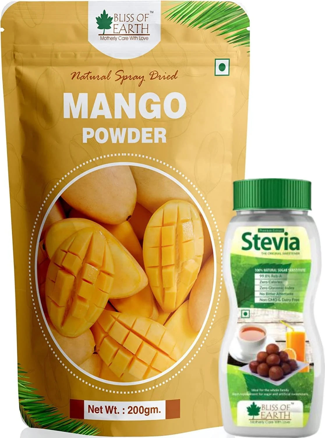 Mango Powder + REB-A Purity Stevia Powder 200gm (Combo Pack of 2)