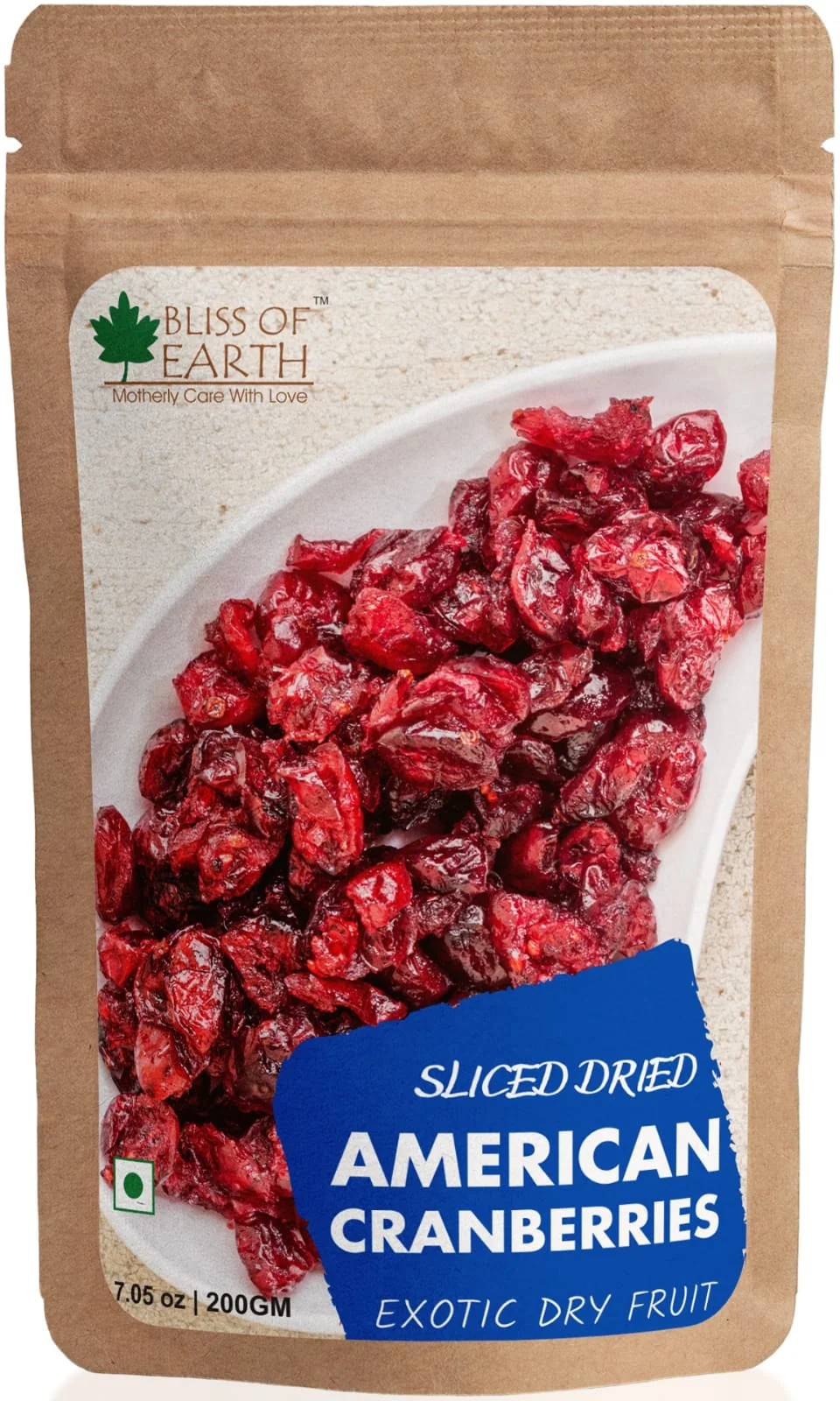 Sliced Dried American Cranberries Exotic Dry Fruit 200gm