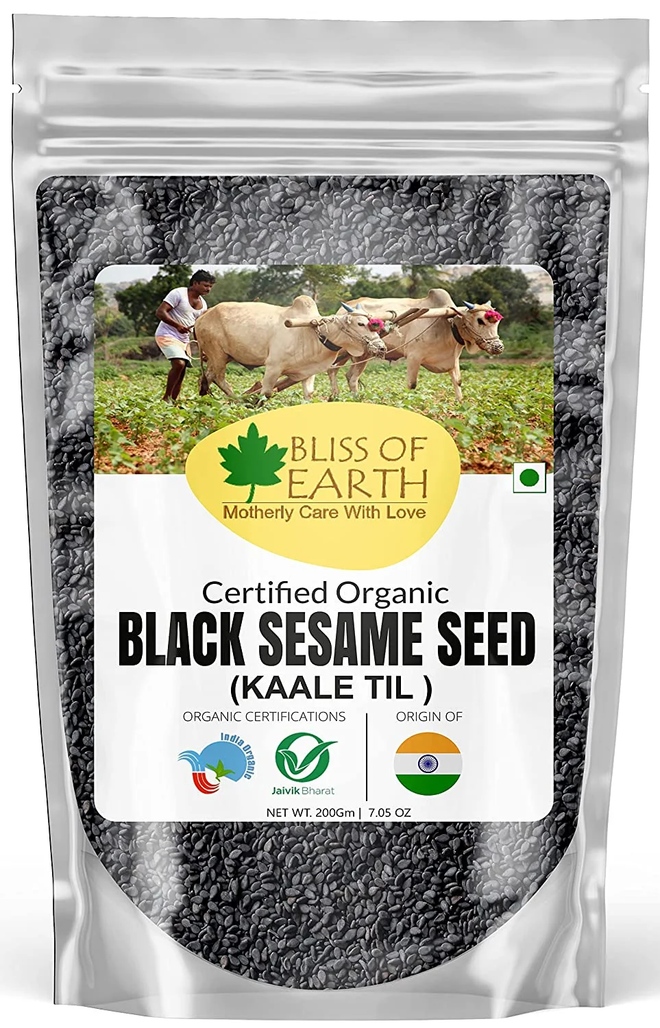 Unhulled Black Sesame Seeds 200gm