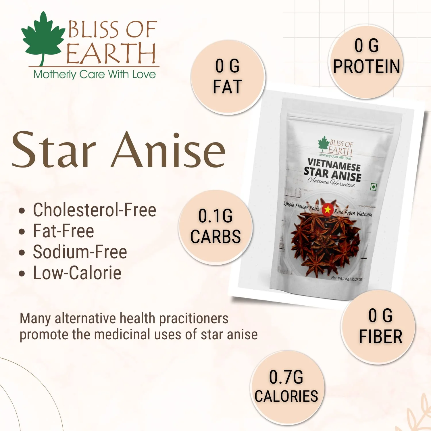 Vietnamese Star Anise Chakra Phool + Garlic Powder Great Masalas (Pack of 2x200gm) - Image 3