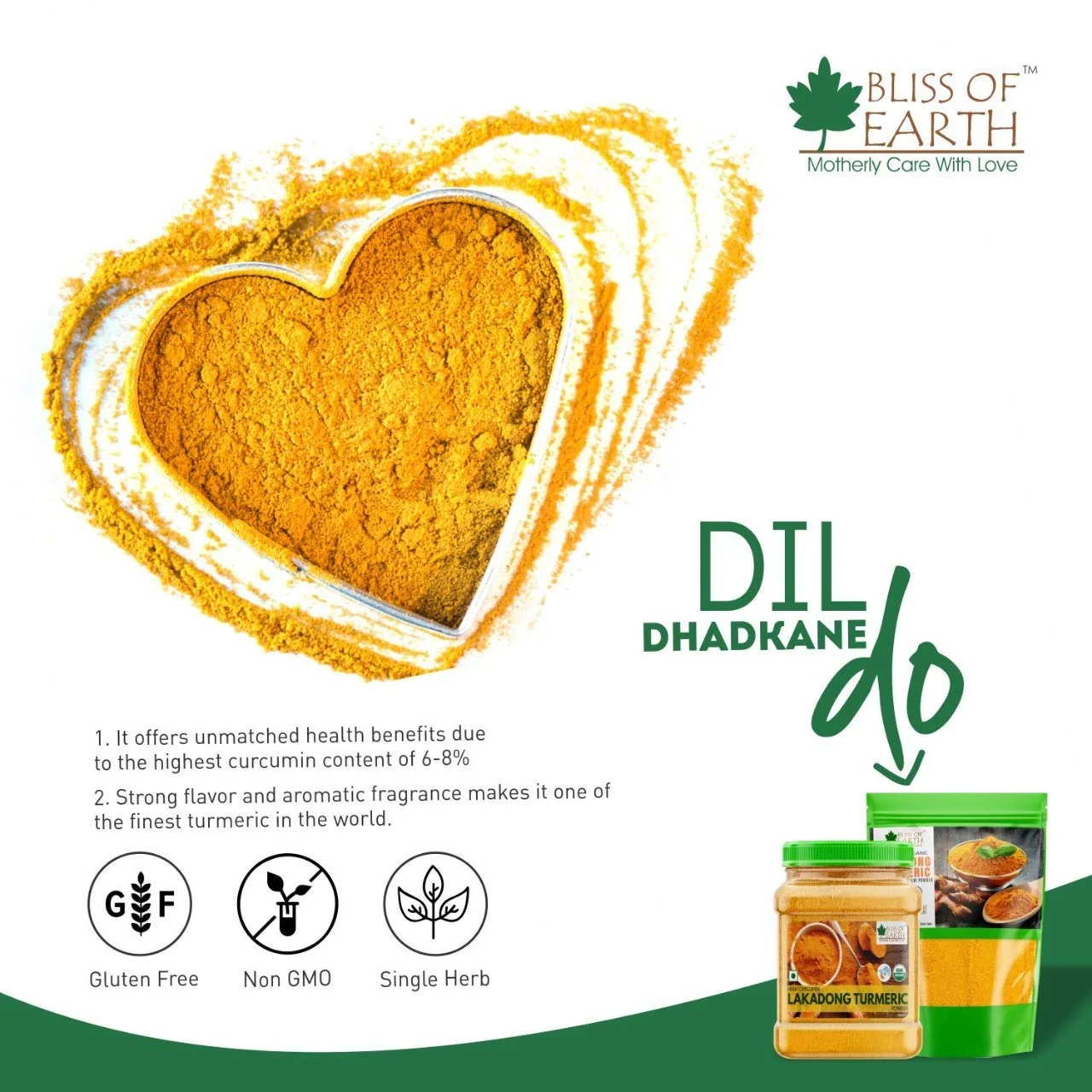 Wheatgrass Powder + Organic Lakadong Turmeric Powder 250gm (Pack of 2) - Image 4