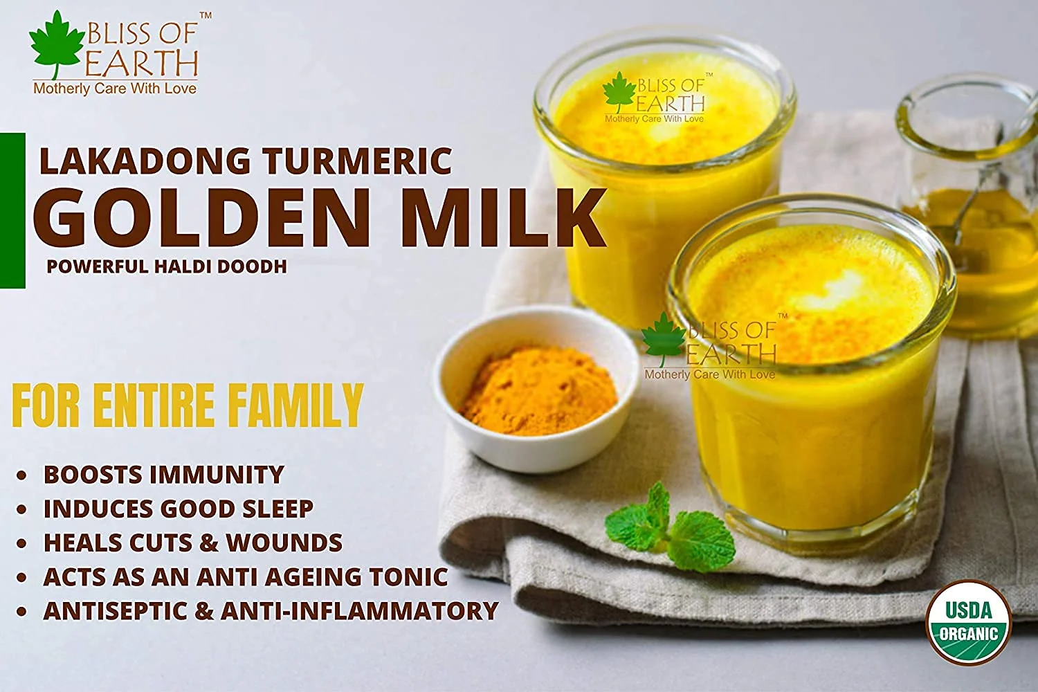 Wheatgrass Powder + Organic Lakadong Turmeric Powder 250gm (Pack of 2) - Image 5