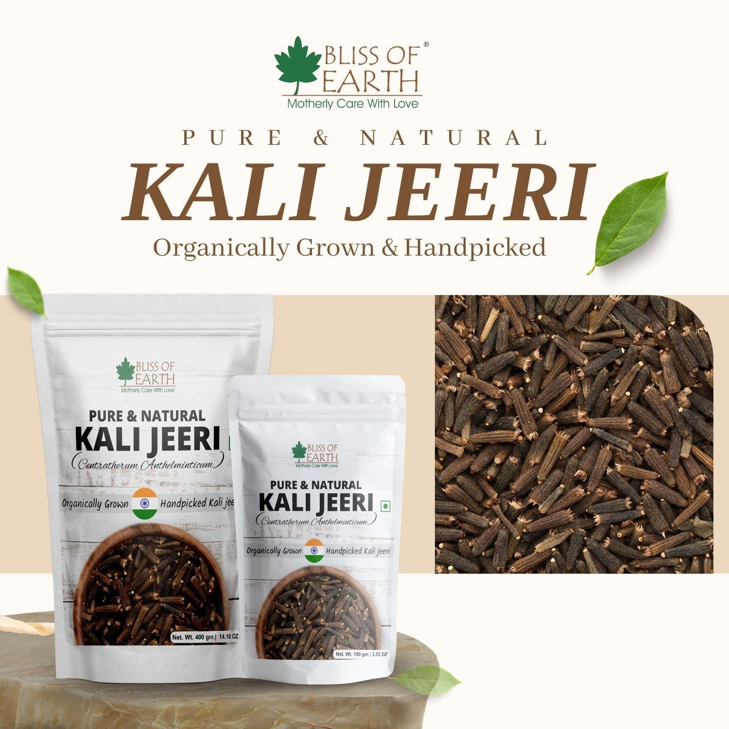 Kali Jeeri, Bitter Cumin (Kadwa Jeera) 400gm + Star Anise Whole spices, Chakra Phool 500gm (Pack of 2) - Image 6