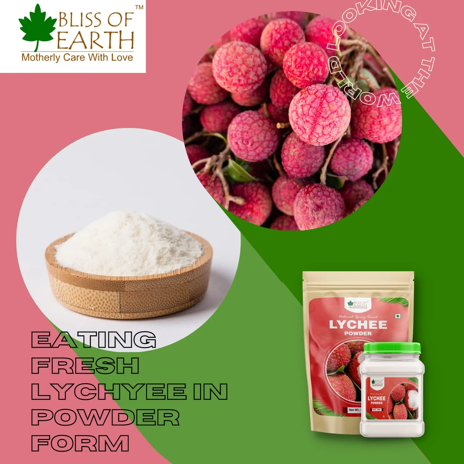 LYCHEE litchi Powder + Mango Powder Natural Spray Dried 500gm (Combo Pack of 2) - Image 4