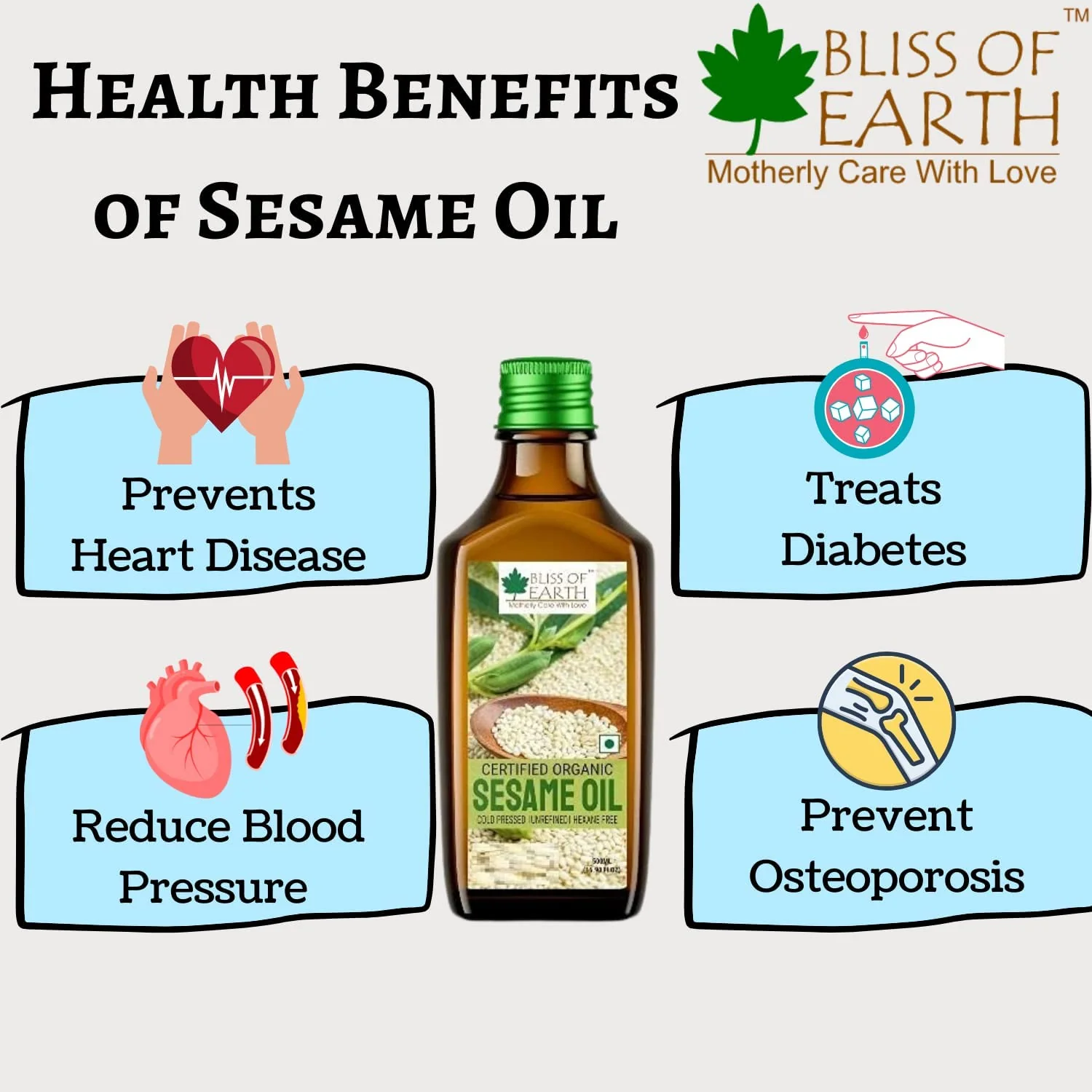 Organic Mustard Oil + White Sesame Oil (Pack of 2x500ml) - Image 6