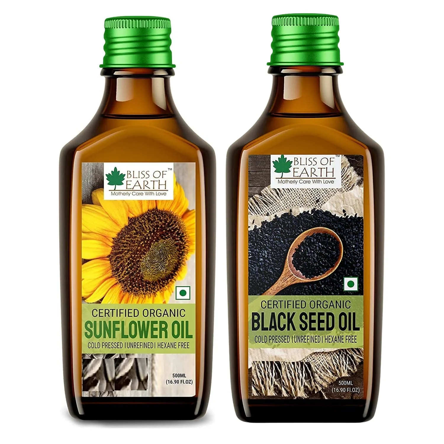Sunflower Oil + Kalonji Oil (Pack of 2x500ml)