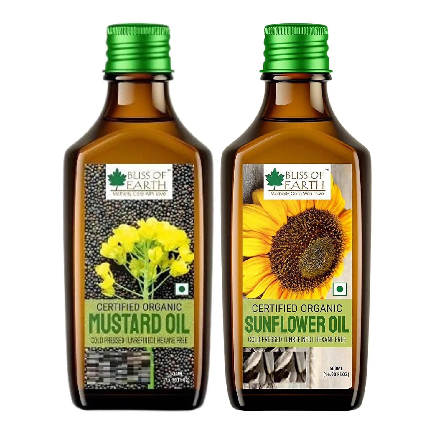 Mustard Oil + Sunflower (Pack of 2x500ml)