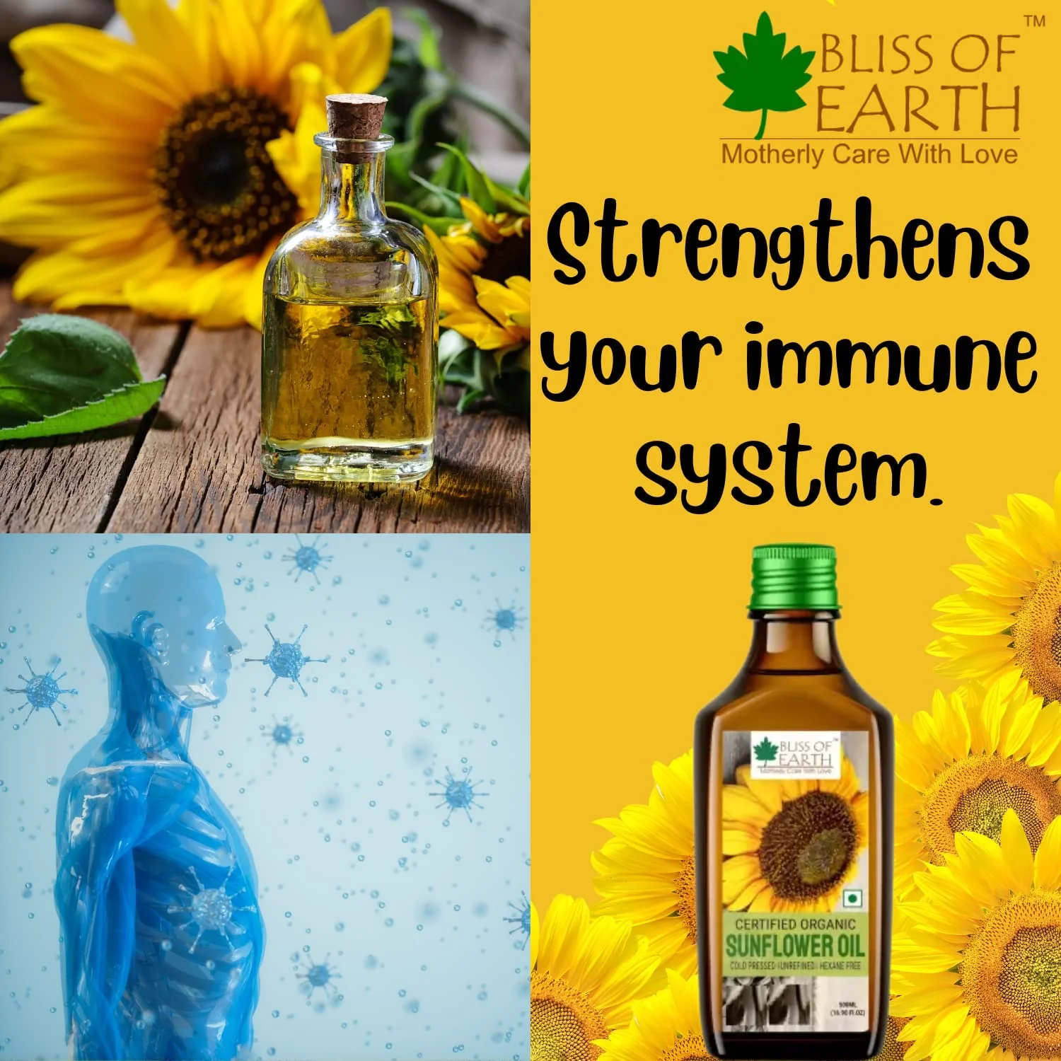 Mustard Oil + Sunflower (Pack of 2x500ml) - Image 7