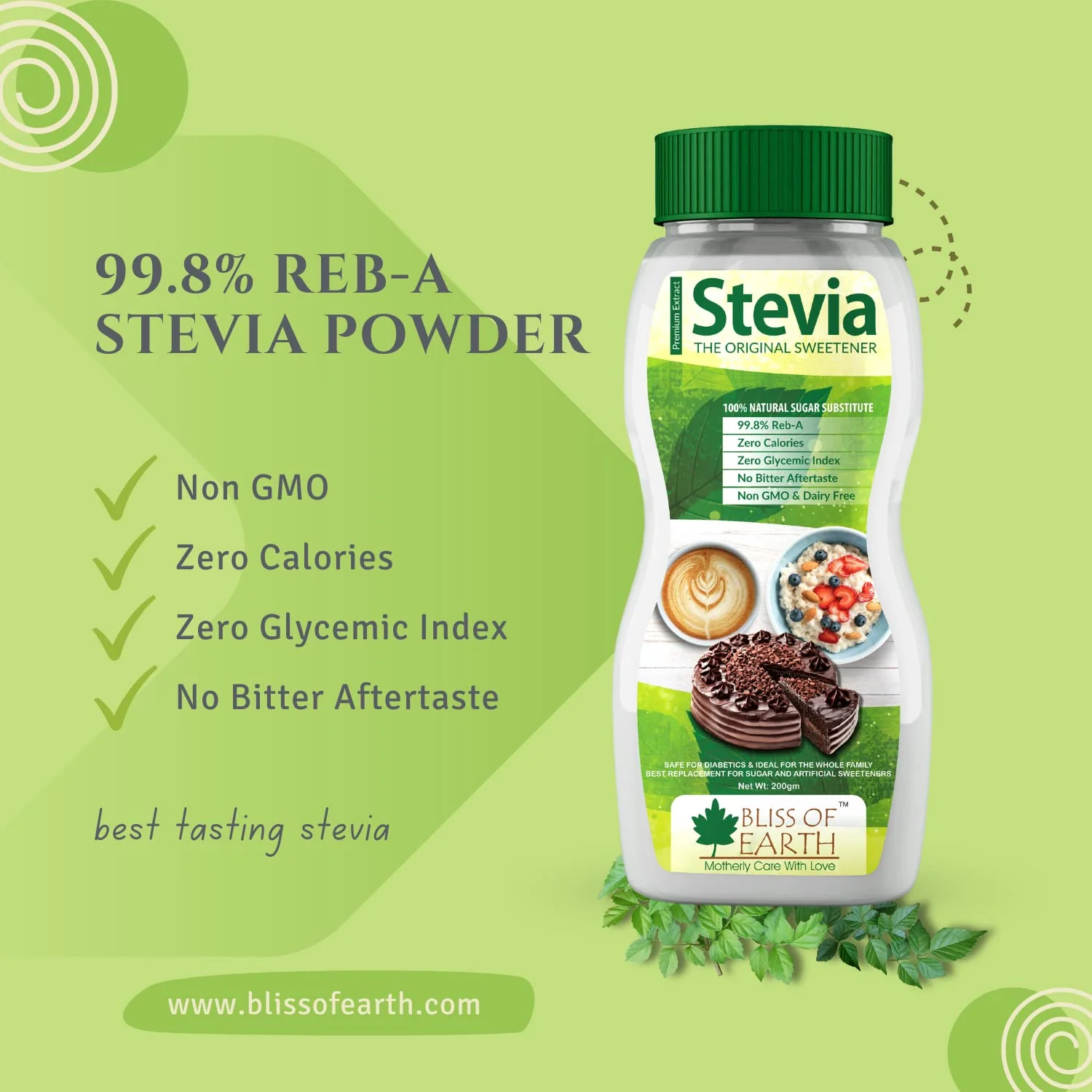 Stevia Powder & Liquid Combo, Natural & Sugarfree, Zero Calorie Keto Sweetner - Image 4