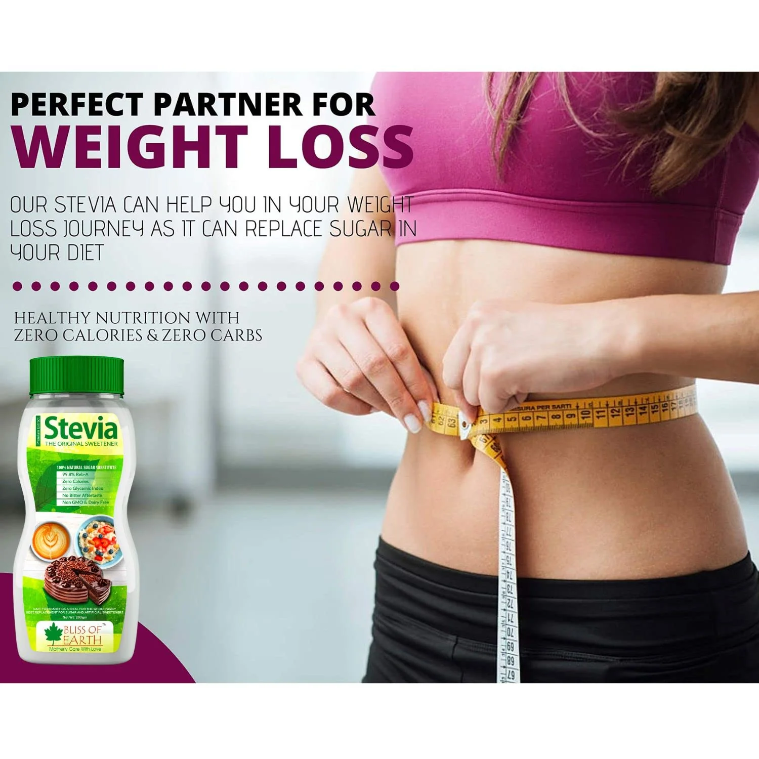 Stevia Powder & Liquid Combo, Natural & Sugarfree, Zero Calorie Keto Sweetner - Image 7