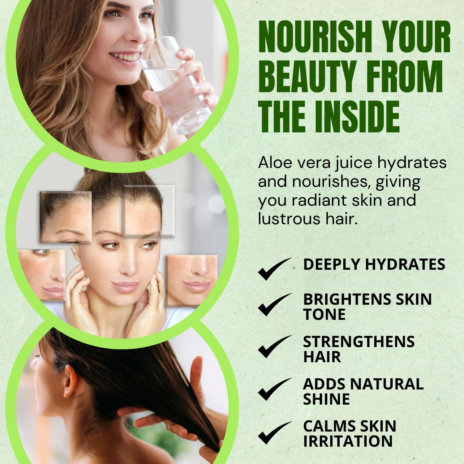 Aloe Vera Juice For Drinking With Pulp, 500ml PET Bottle - Image 6