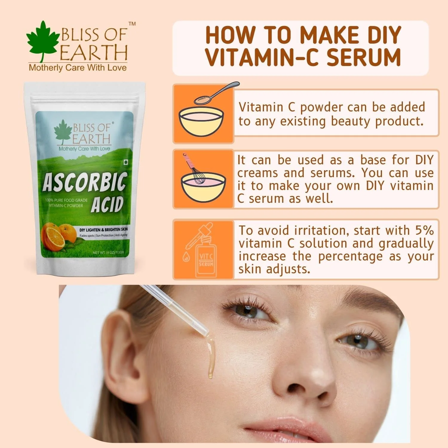 Ascorbic Acid Powder & Korean Kojic Acid powder boost immunity | 113GM (Pack of 2) - Image 4