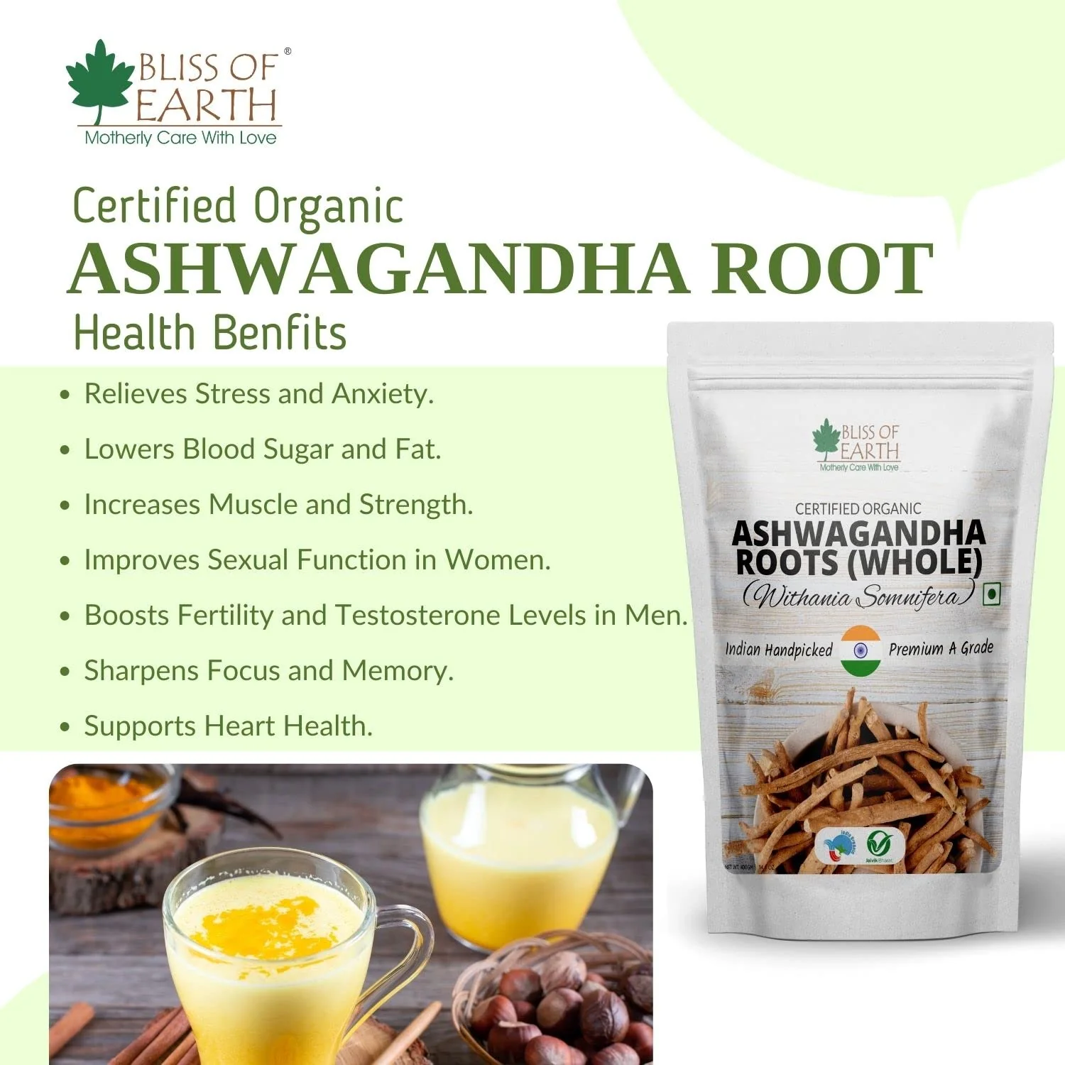 Ashwagandha Powder & Kaunch Beej Powder, Mucuna Pruriens Orgnaic for Immunity & Stamina 200gm Each - Image 3