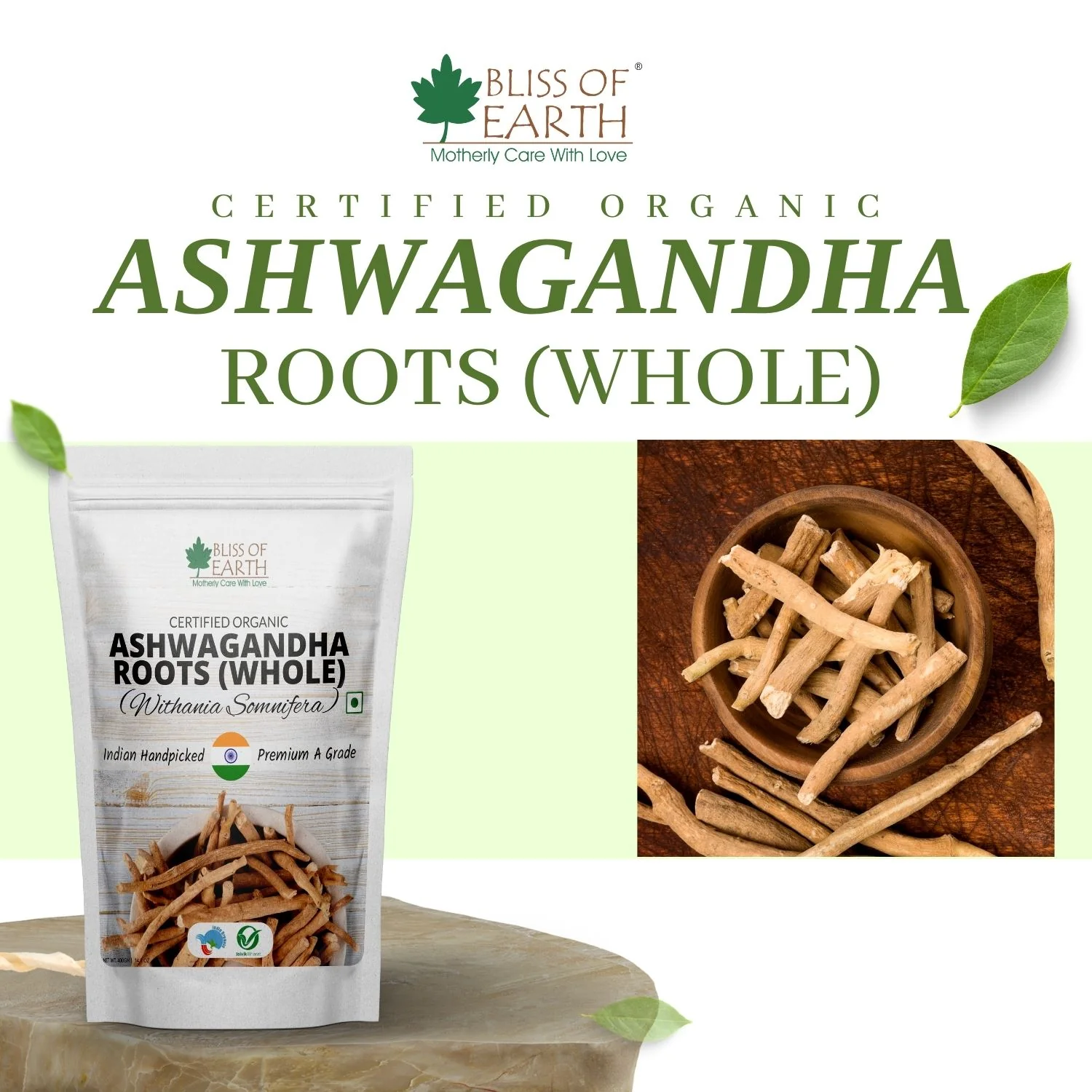Ashwagandha Powder Organic 100gm - Image 2