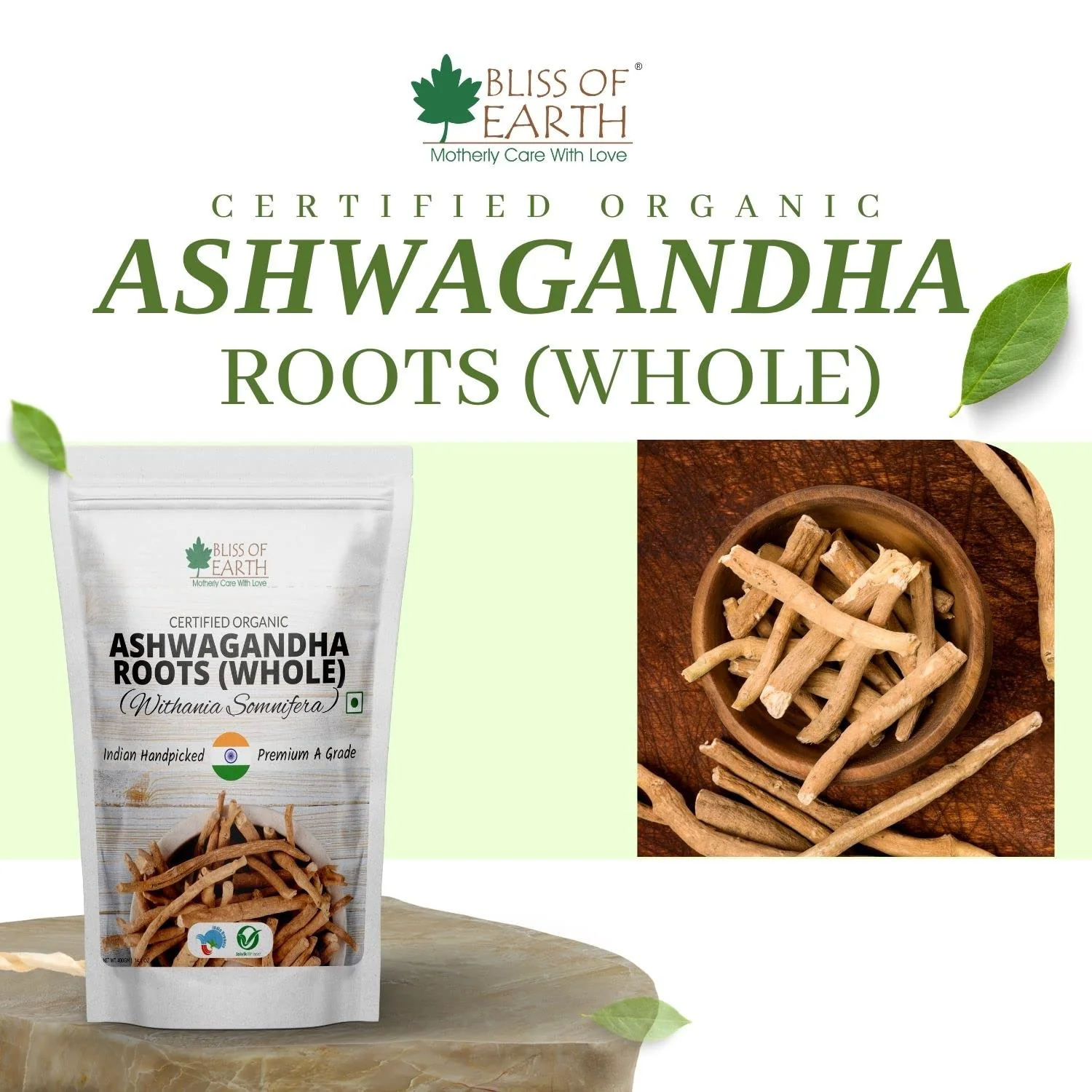 Ashwagandha Powder + Safed Musli Powder 200gm Each (Pack of 2) - Image 2