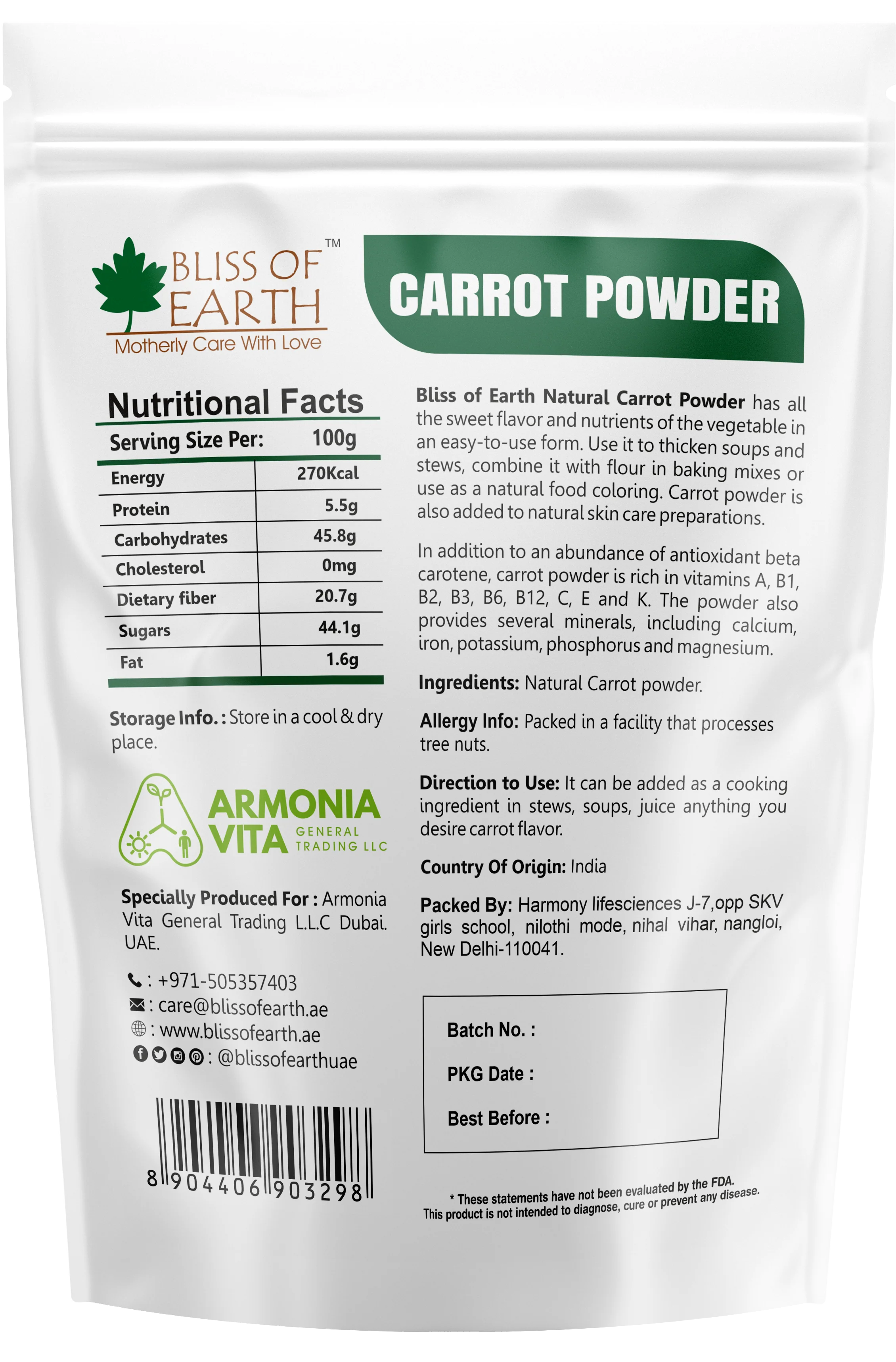 Carrot Powder  500gm - Image 6