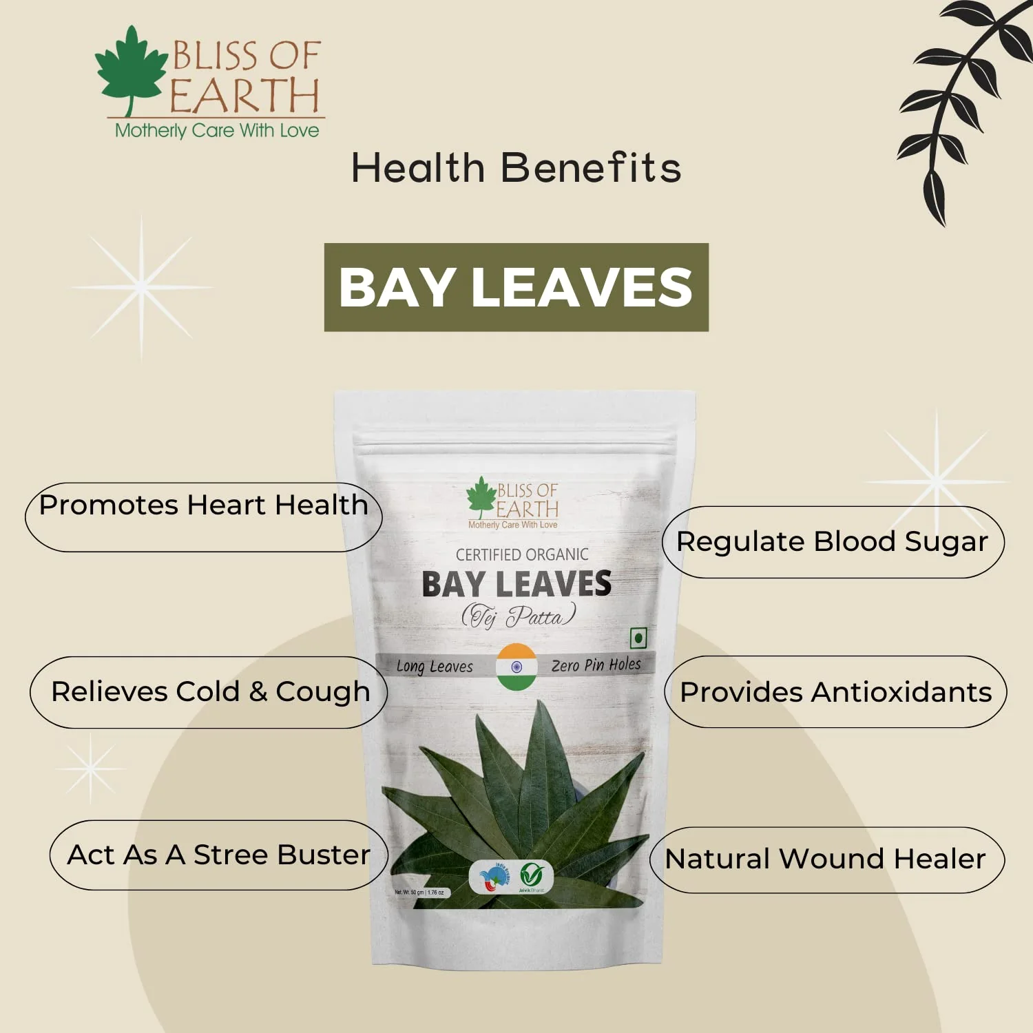 Indian Bay Leaves Tej Patta 50gm - Image 5