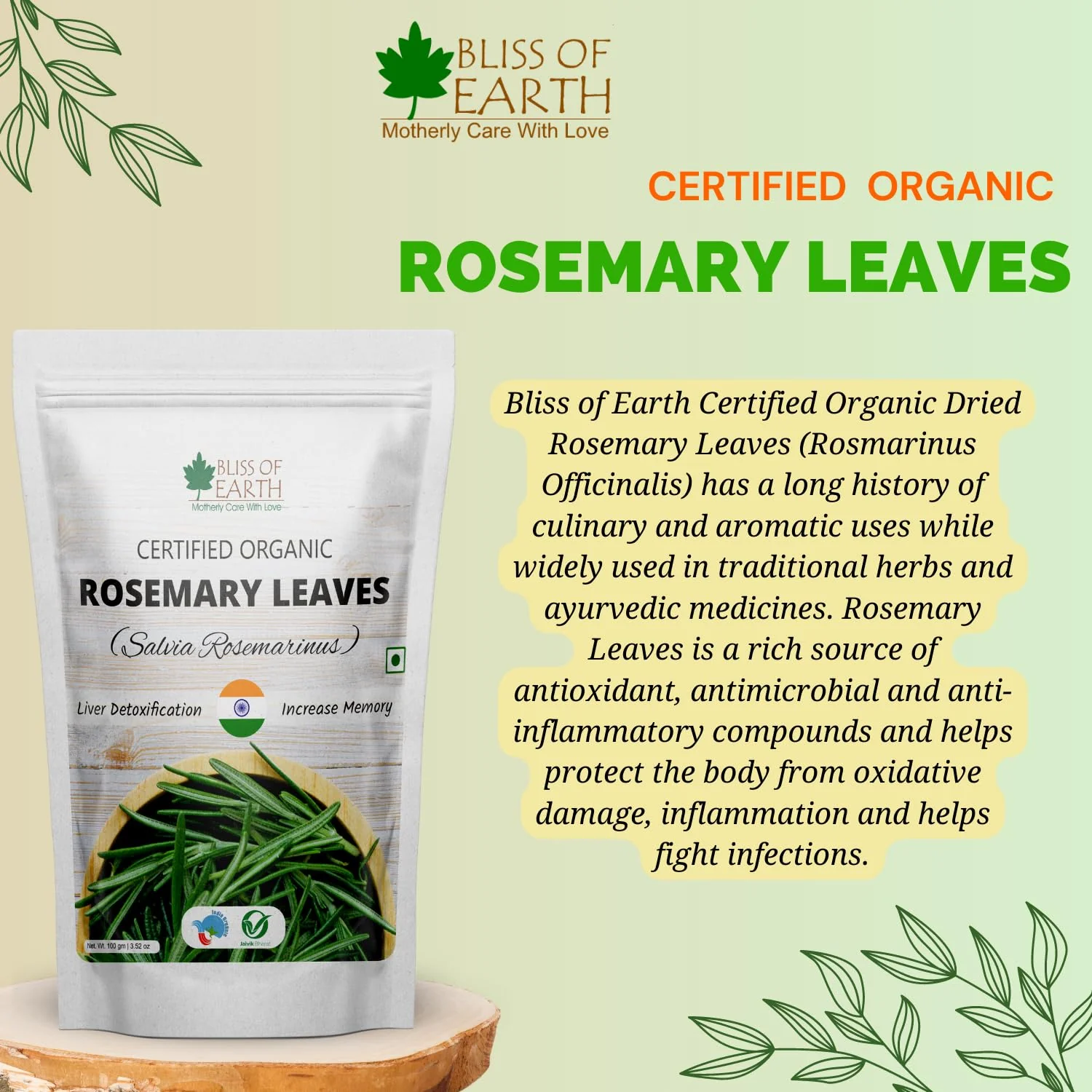 Dried Rosemary Leaves  100GM - Image 4