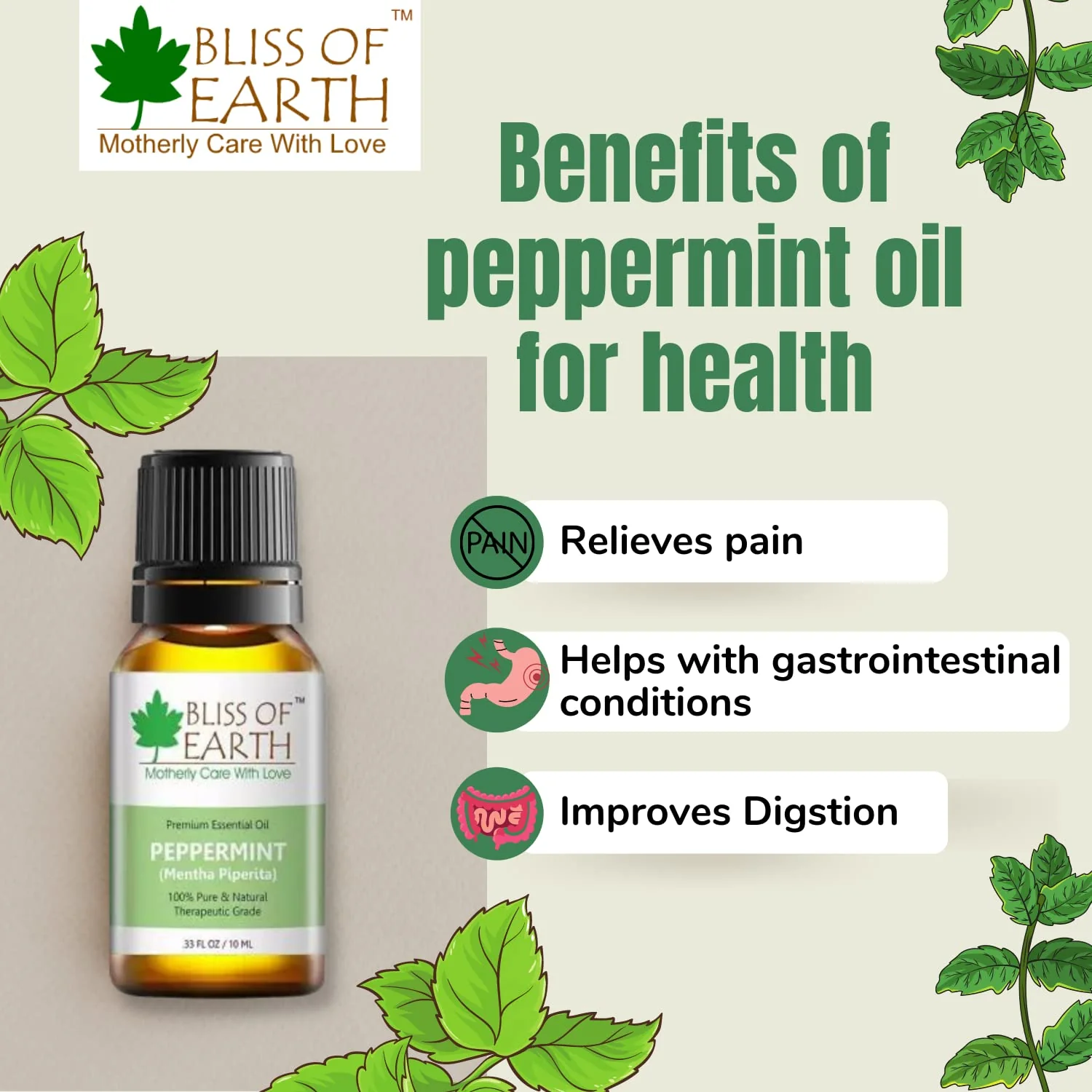 Eucalyptus & Peppermint Essential Oils Combo 10ml Each & Bug Repelling (Pack of 2) - Image 5