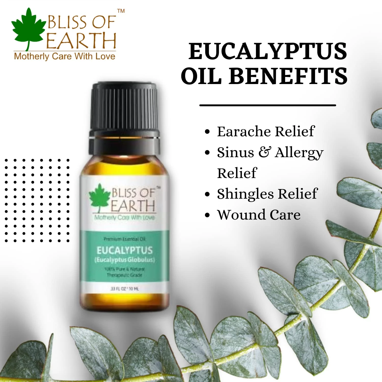 Eucalyptus & Peppermint Essential Oils Combo 10ml Each & Bug Repelling (Pack of 2) - Image 9