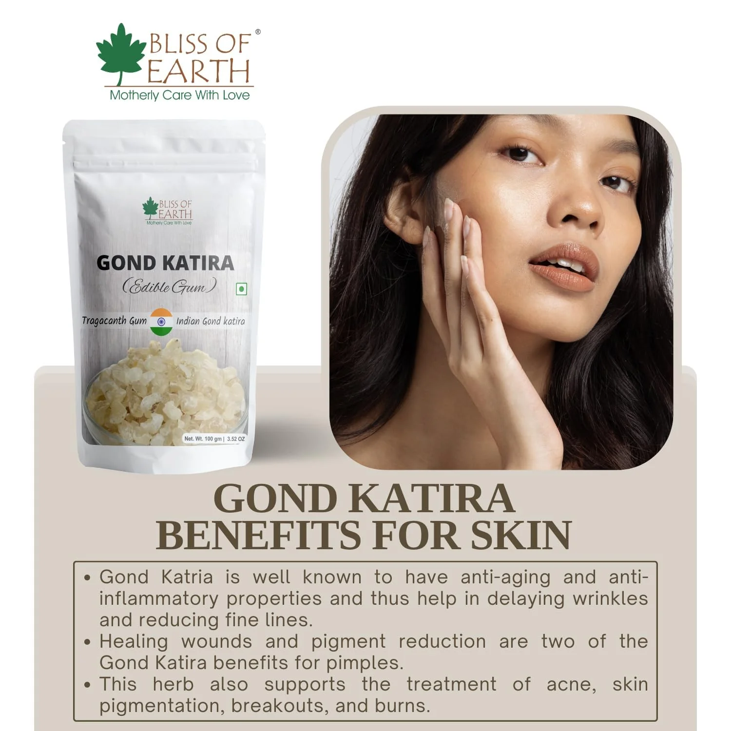 Gond Katira 100gm & Basil Seeds 100gm Pack of 2 - Image 6
